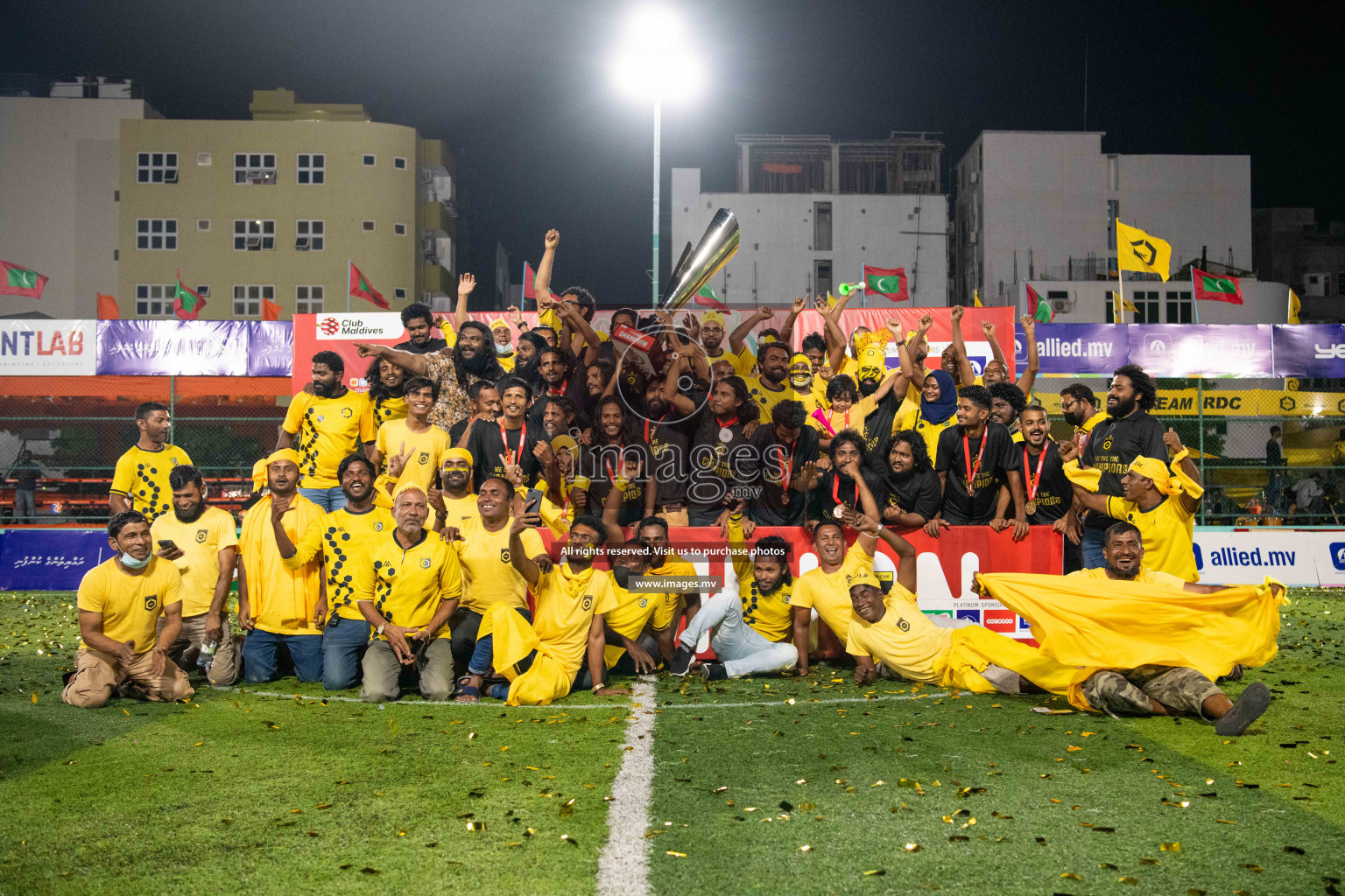 RRC Vs FSM in the Semi Finals of Club Maldives 2021 held in Hulhumale, Maldives on 19 December 2021. Photos: Shuu Abdul Sattar / images.mv