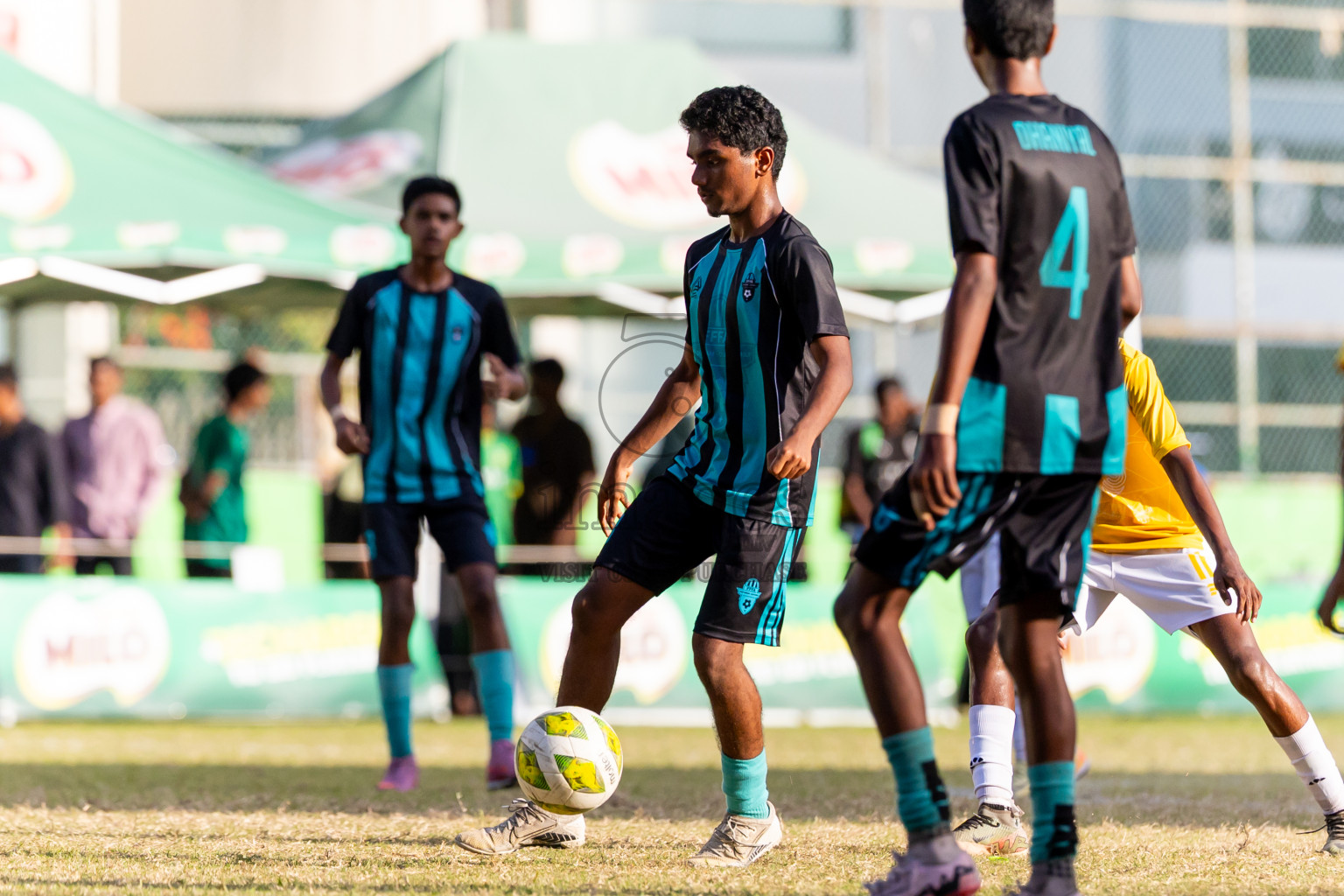 Day 5 of MILO Academy Championship 2025 (U14) was held on Monday, 3rd November 2025 at Henveiru Football Grounds, Male', Maldives . Photos: Nausham Waheed / images.mv