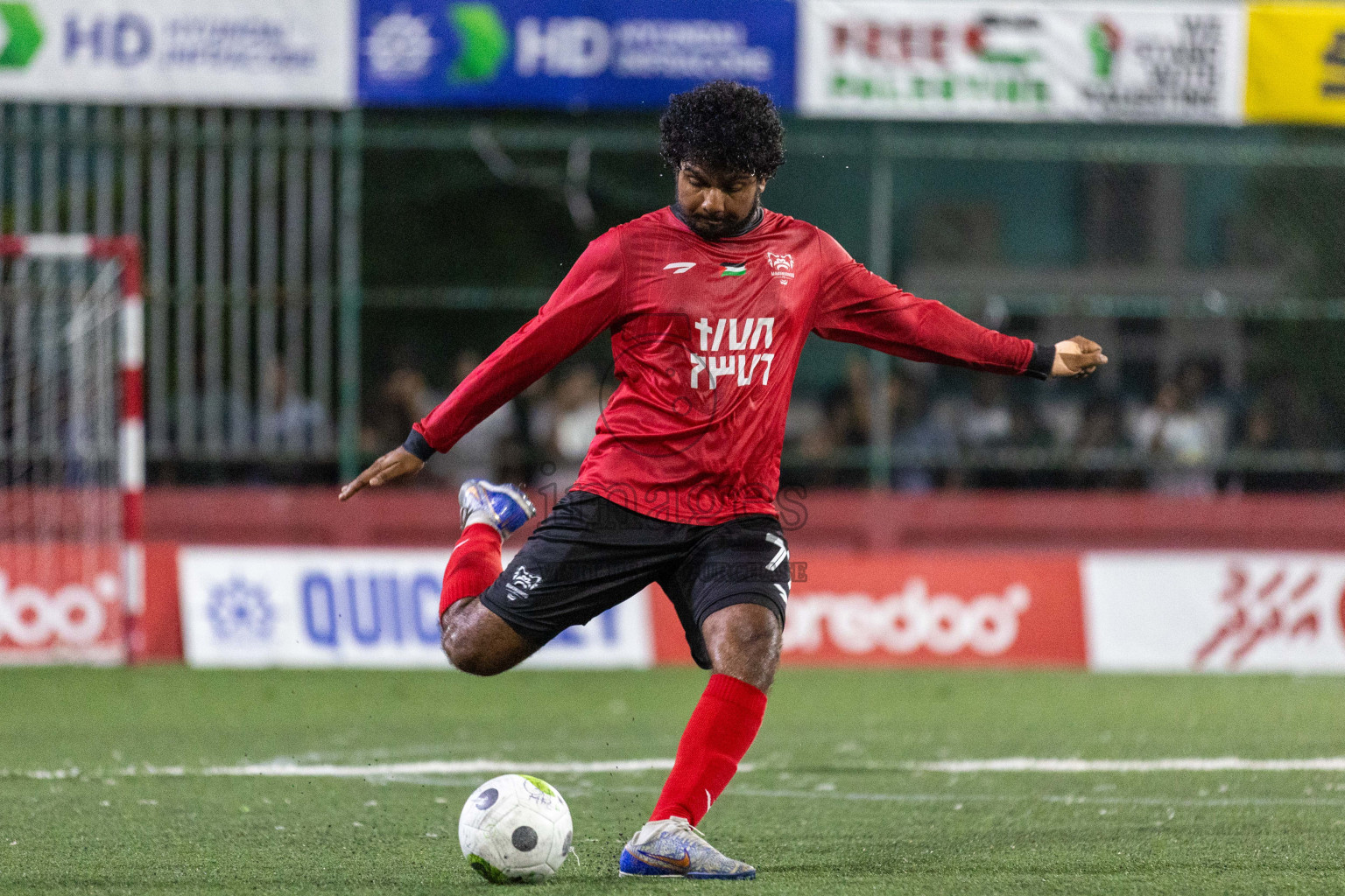 HDh Hanimaadhoo vs HDh Makunudhoo in Day 10 of Golden Futsal Challenge 2024 was held on Tuesday, 23rd January 2024, in Hulhumale', Maldives Photos: Nausham Waheed / images.mv