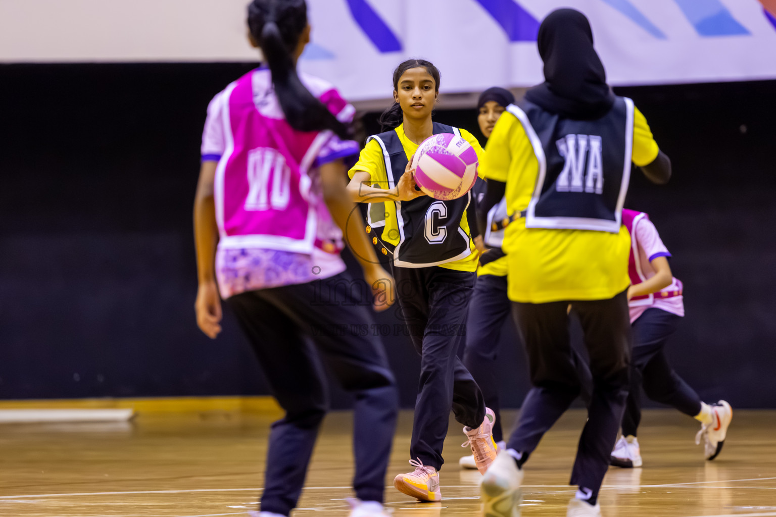 KYRC vs N Sports A in Day 5 of 24th Milo Netball Association Championship held in Social Center at Male', Maldives on Friday, 5th September 2025. Photos: Nausham Waheed / images.mv