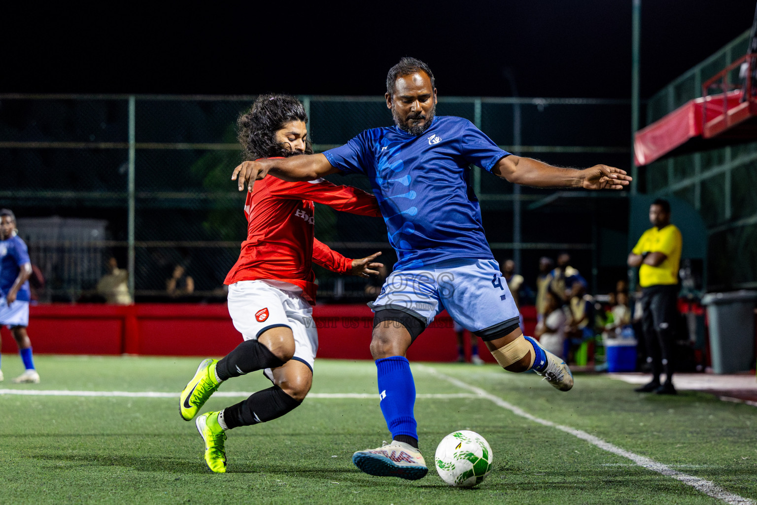 Sheesha vs Hulhumale Hospital in Day 13 of Office League 2025 was held on Monday, 28th April 2025 in Hulhumale', Maldives. Photos: Nausham Waheed / images.mv
