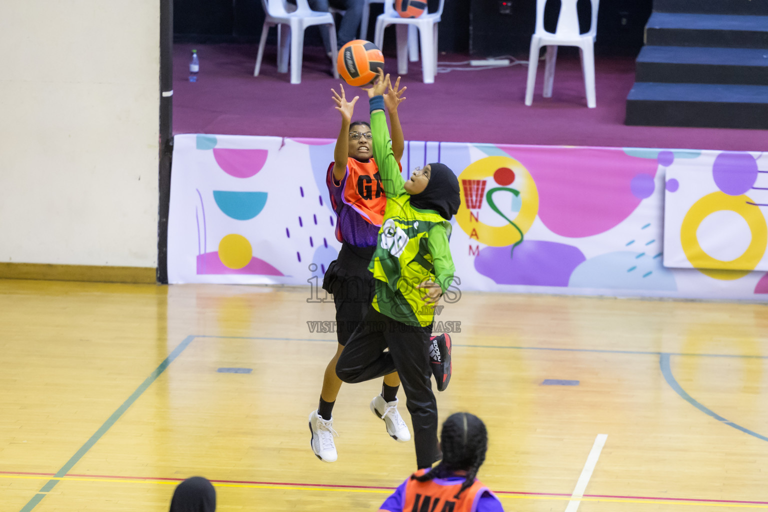 Day 14 of 25th Inter-School Netball Tournament was held in Social Center at Male', Maldives on Sunday, 25th August 2024. Photos: Hasni / images.mv