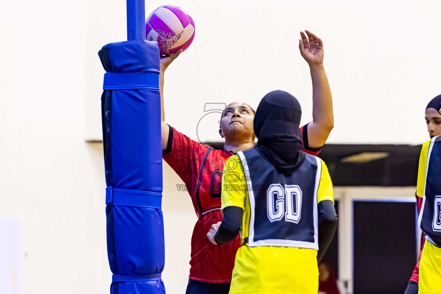 C Matrix vs KYRC in Day 2 of 24th Milo Netball Association Championship held in Social Center at Male', Maldives on Tuesday, 2nd September 2025. Photos: Nausham Waheed / images.mv