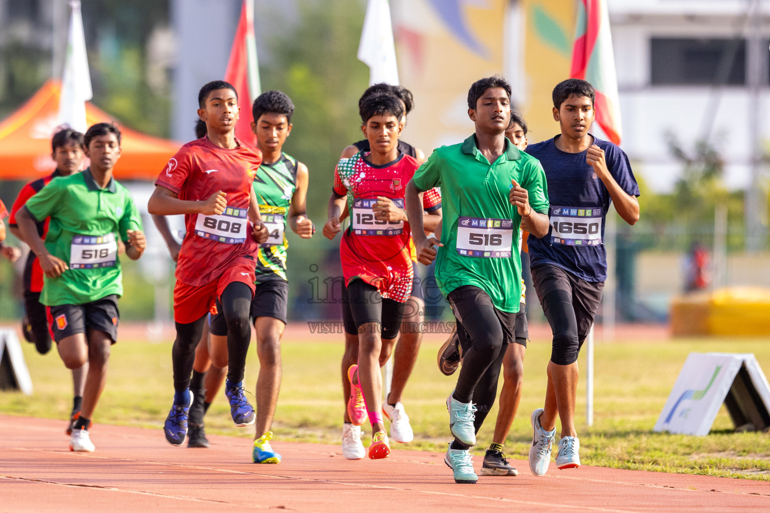 Day 5 of MWSC Interschool Athletics Championships 2024 held in Hulhumale Running Track, Hulhumale, Maldives on Wednesday, 13th November 2024. Photos by: Raif Yoosuf / Images.mv