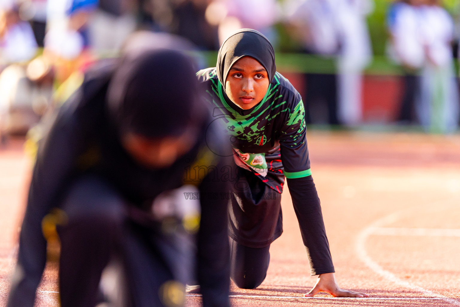 Day 1 of Inter-school Athletics Championship 2025 held in Ekuveni Synthetic Track, Male', Maldives on Monday, 06th October 2025. Photos by: Nausham Waheed / Images.mv