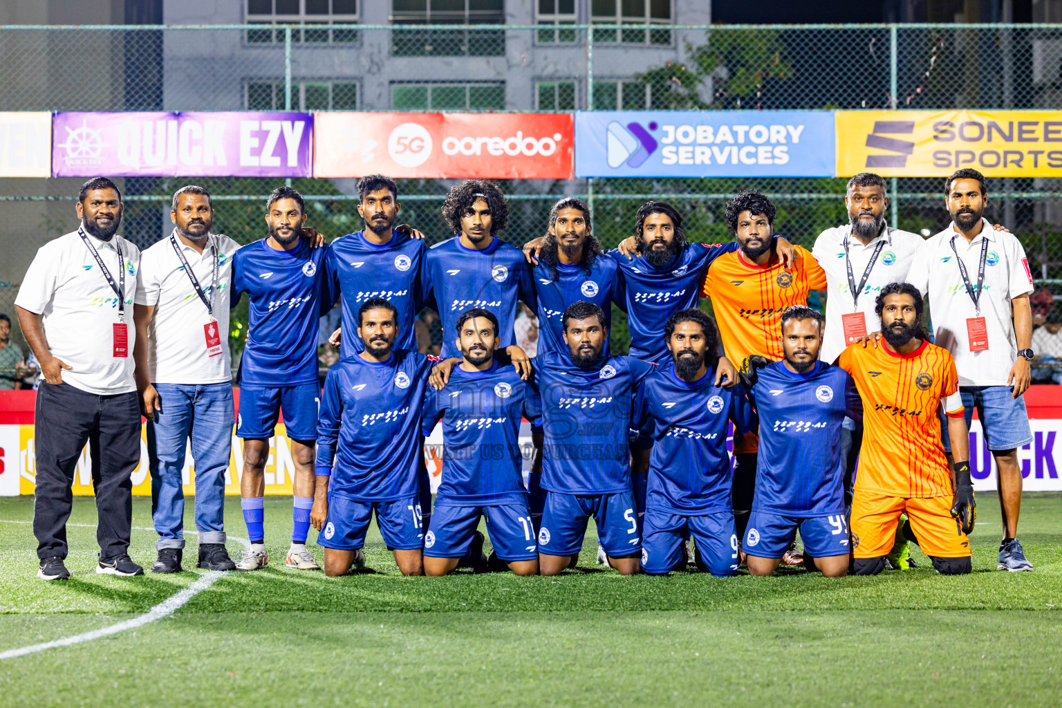 GA Maamendhoo VS GA Villingili in Day 8 of Golden Futsal Challenge 2025 was held on Sunday, 12th January 2025, in Hulhumale', Maldives Photos: Nausham Waheed , Ismail Thoriq / images.mv