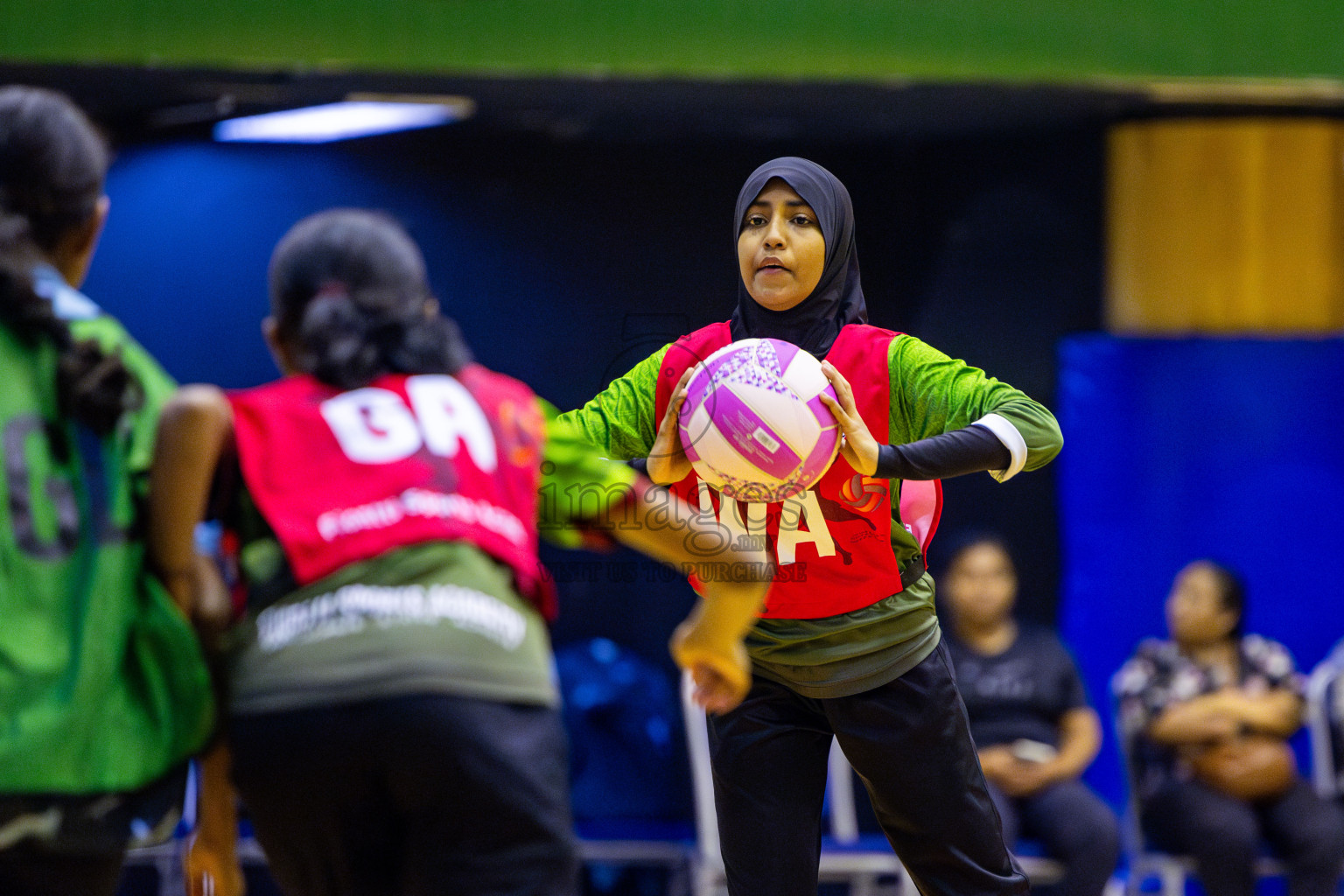Fiontti Sports Club vs High Flyers U13 Finals of 3rd Netball Junior Championship, held at Social Center on Saturday, 25th January 2025 . Photos: Nausham Waheed / images.mv