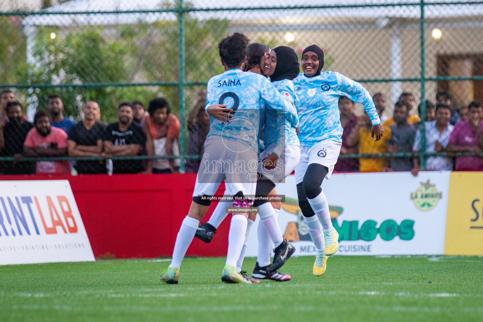 MPL vs DSC in Eighteen Thirty Women's Futsal Fiesta 2022 was held in Hulhumale', Maldives on Monday, 17th October 2022. Photos: Hassan Simah, Mohamed Mahfooz Moosa / images.mv