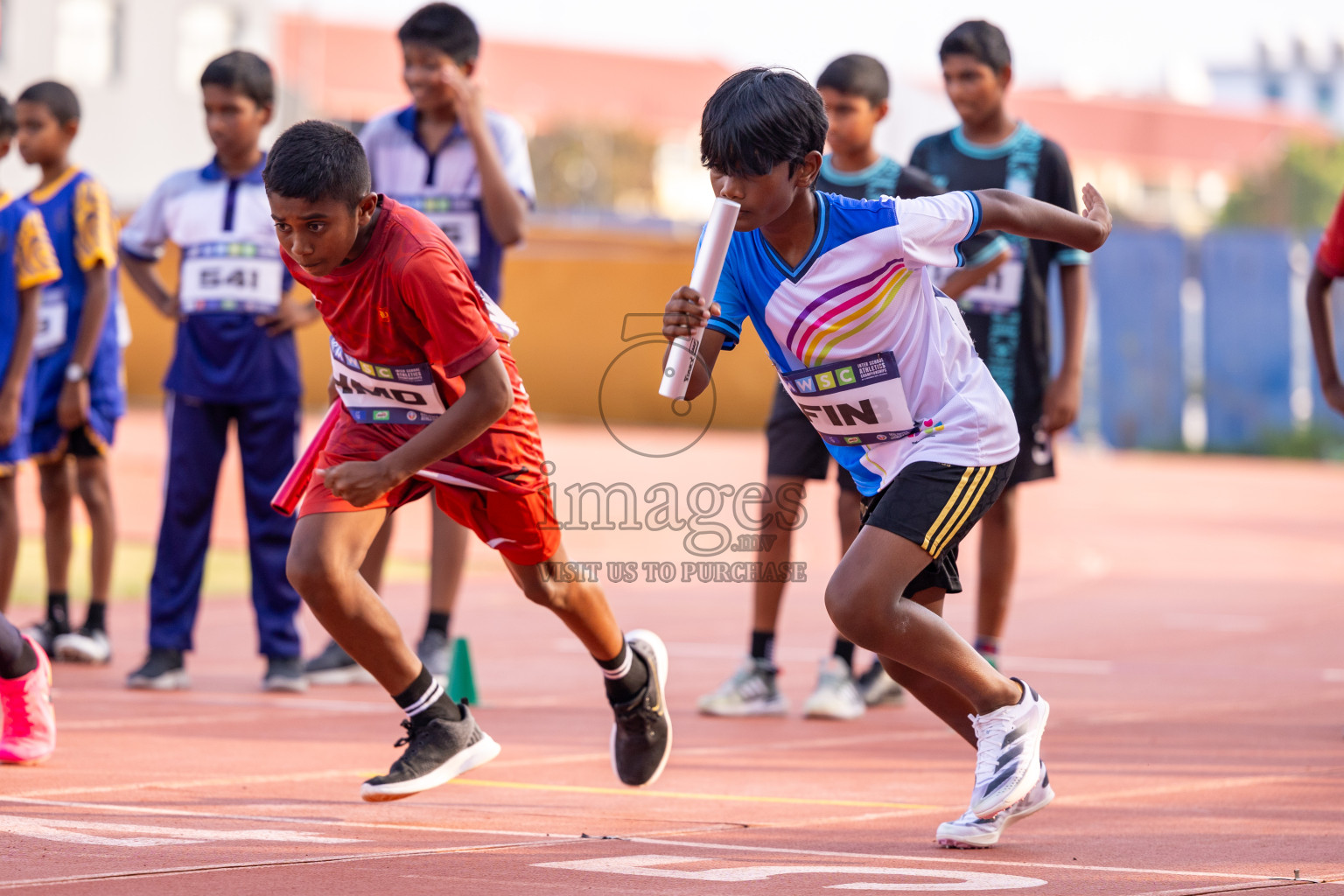 Day 5 of MWSC Interschool Athletics Championships 2024 held in Hulhumale Running Track, Hulhumale, Maldives on Wednesday, 13th November 2024. Photos by: Ismail Thoriq / Images.mv