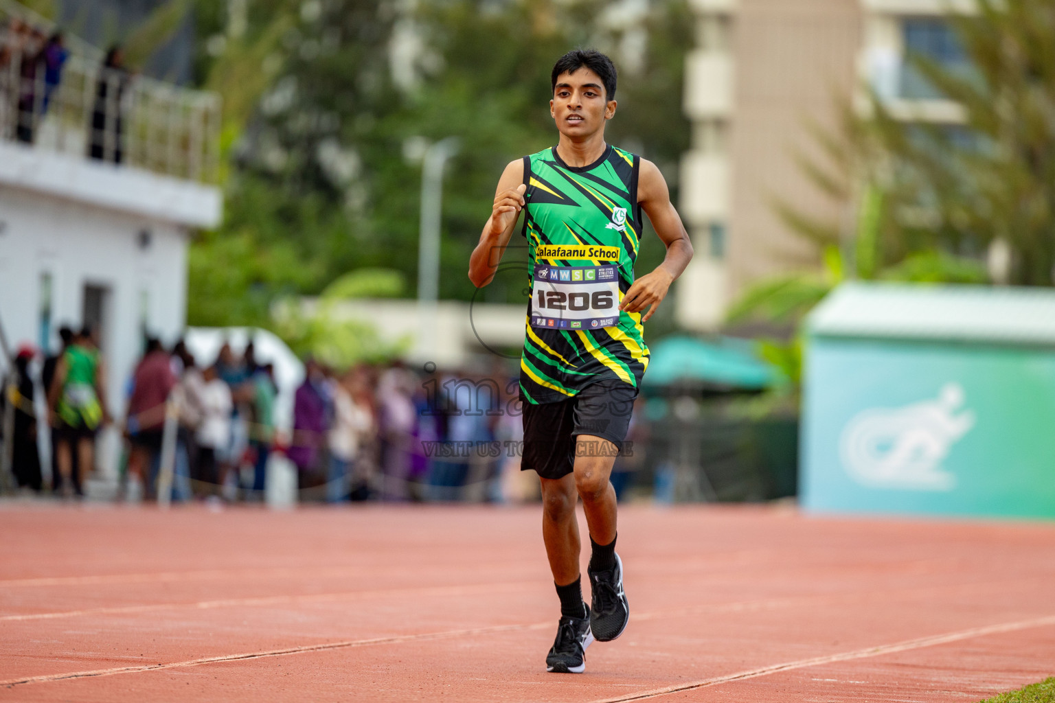 Day 2 of MWSC Interschool Athletics Championships 2024 held in Hulhumale Running Track, Hulhumale, Maldives on Sunday, 10th November 2024. 
Photos by: Hassan Simah / Images.mv