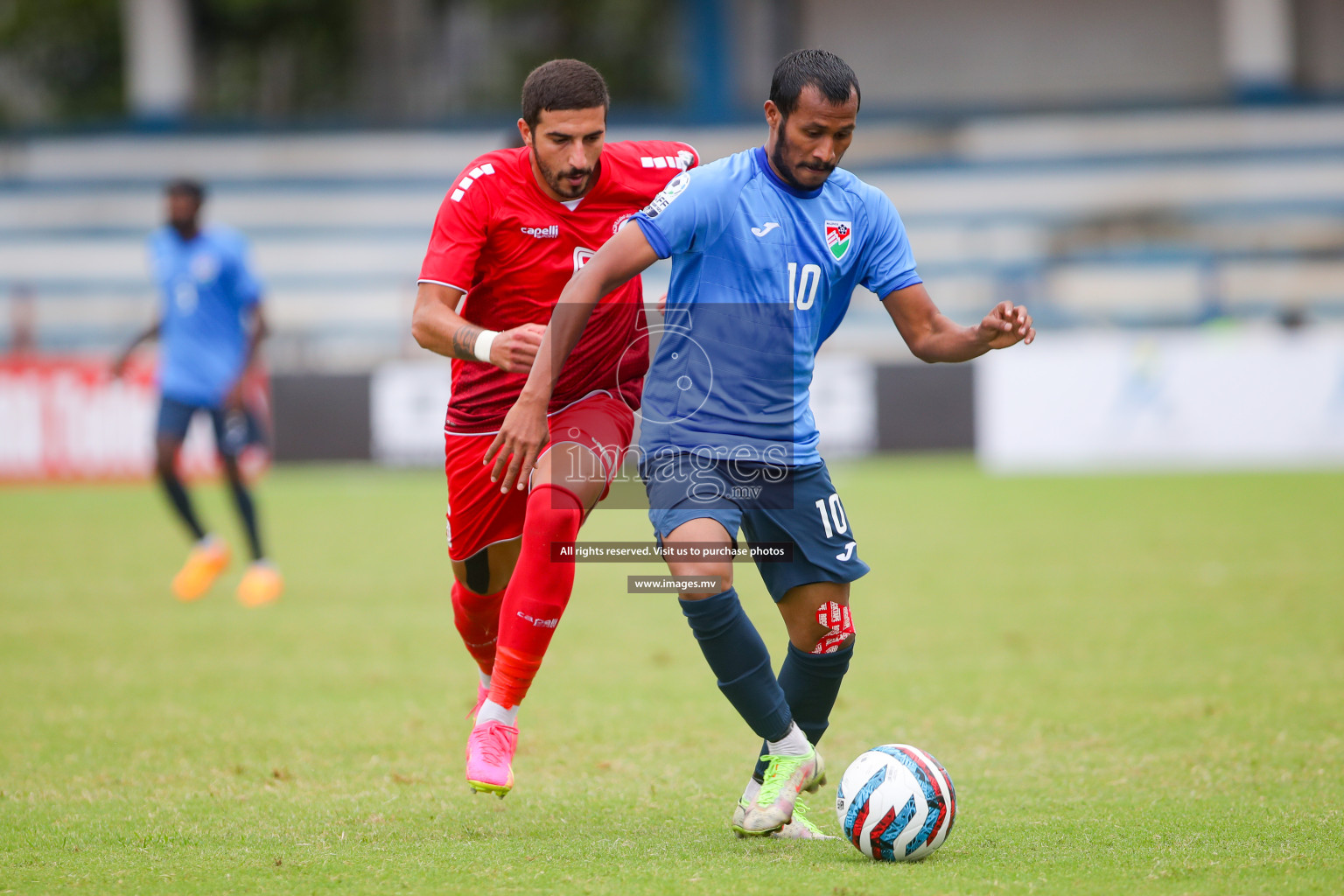 Lebanon vs Maldives in SAFF Championship 2023 held in Sree Kanteerava Stadium, Bengaluru, India, on Tuesday, 28th June 2023. Photos: Nausham Waheed, Hassan Simah / images.mv