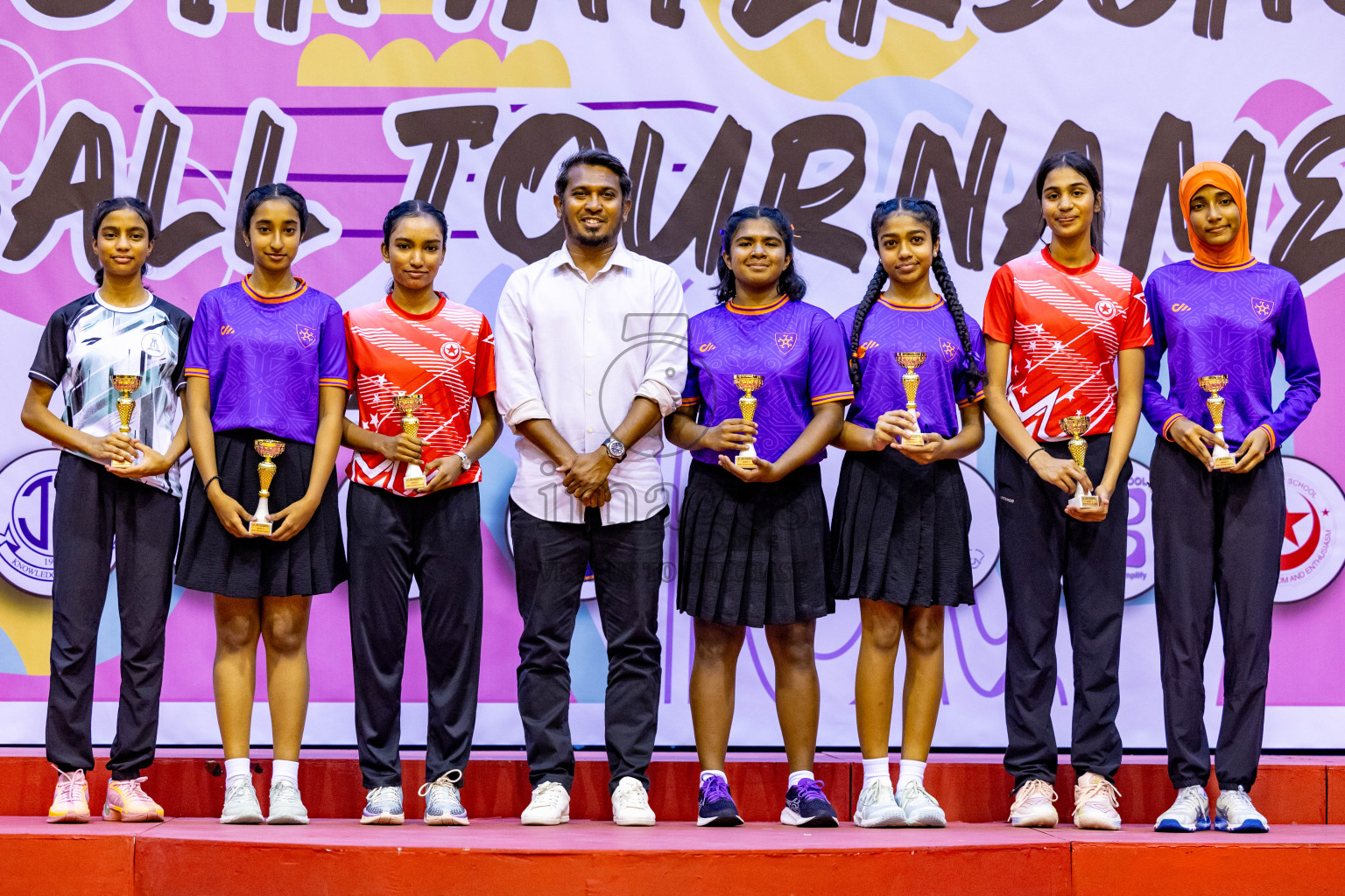 Closing Ceremony of Inter-school Netball Tournament held in Social Center at Male', Maldives on Monday, 26th August 2024. Photos: Hassan Simah / images.mv