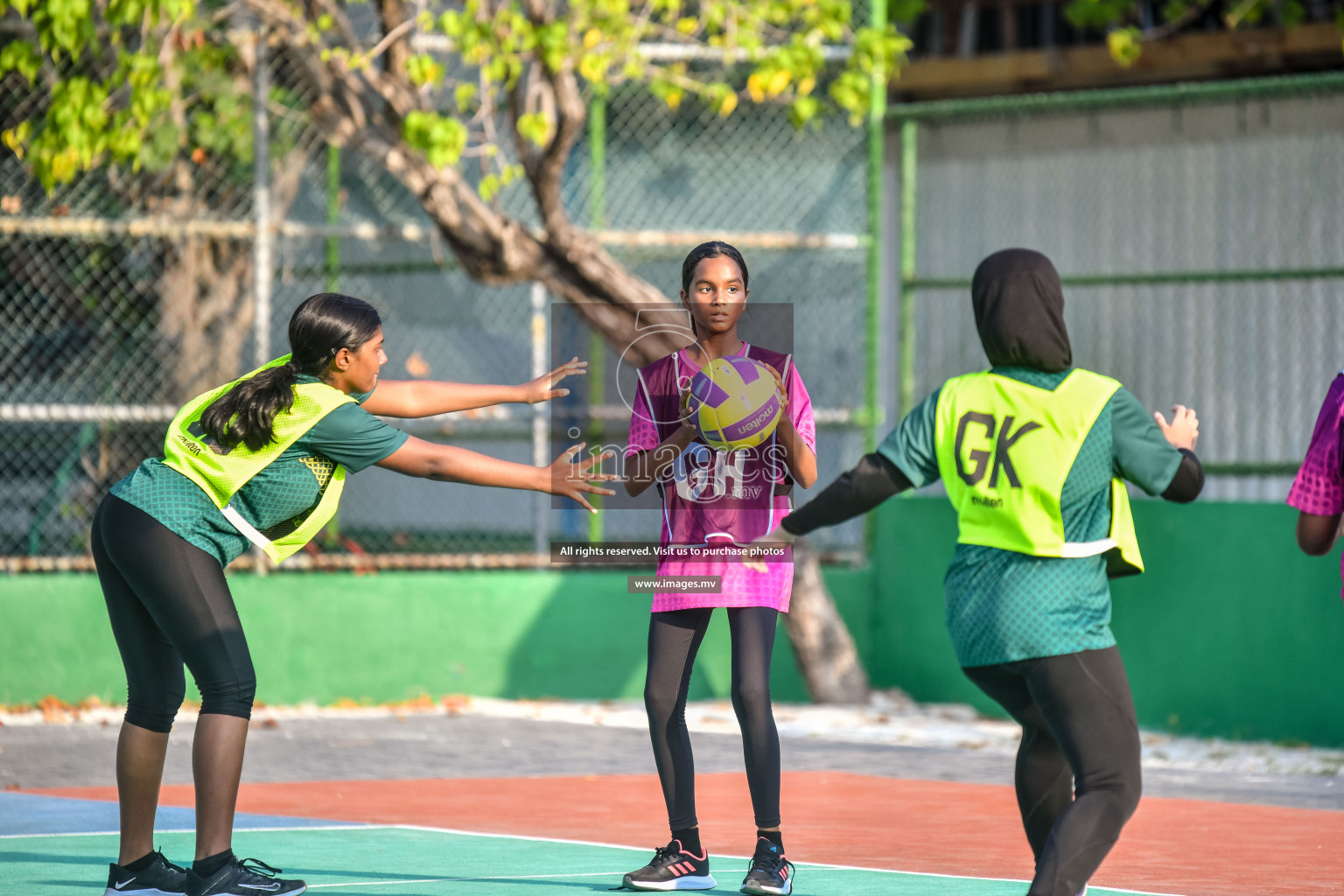 Day2  of Junior Netball Championship 2022 on 5 March 2022 held in Male', Maldives. Photos by Nausham Waheed.