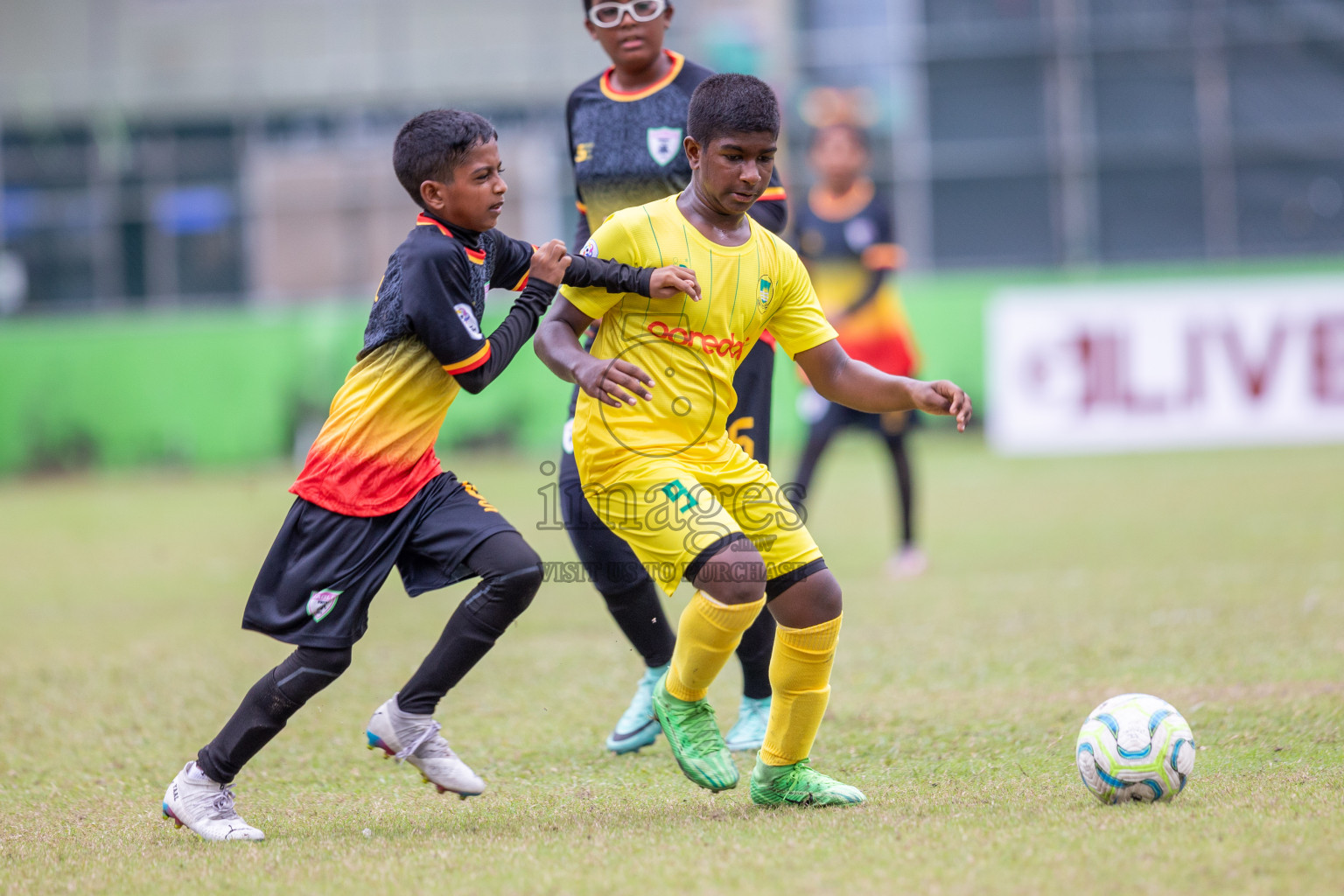 Eagles vs Maziya (U12) in Dhivehi Youth League 2024 - Day 2. Matches held at Henveiru Stadium on 22nd November 2024 , Friday. Photos: Shuu Abdul Sattar/ Images.mv