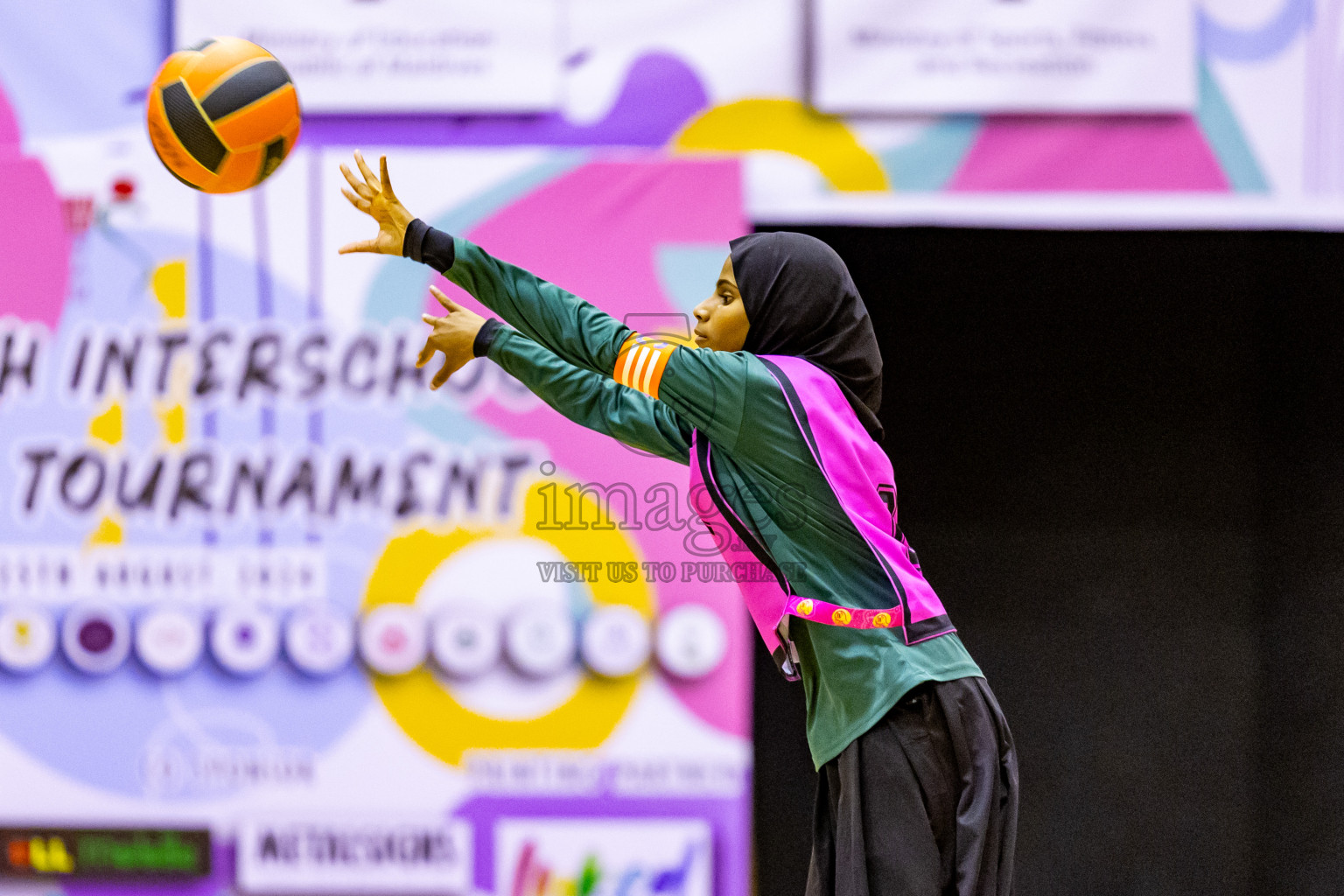 Day 11 of 25th Inter-School Netball Tournament was held in Social Center at Male', Maldives on Wednesday, 21st August 2024. Photos: Nausham Waheed / images.mv