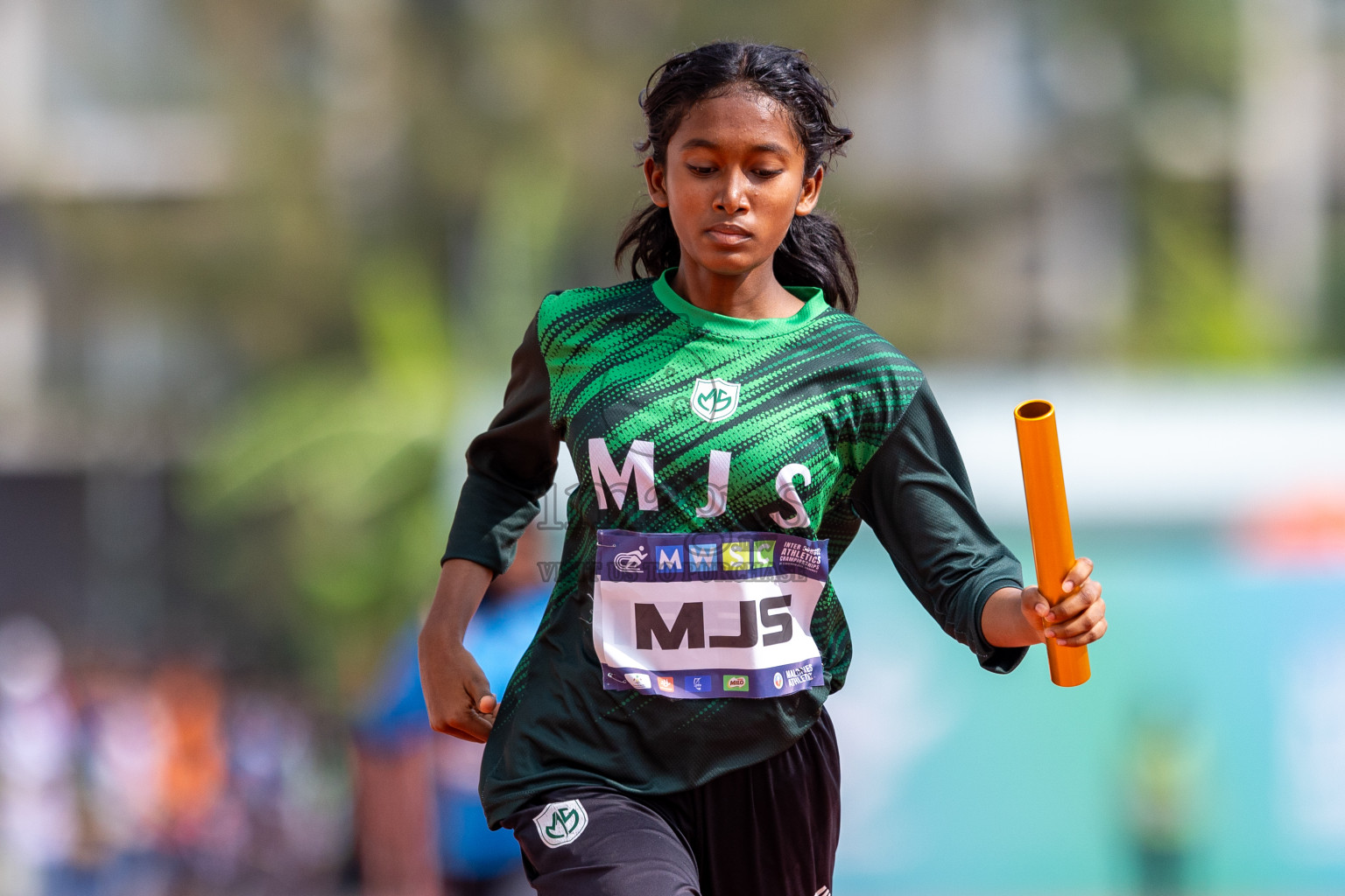 Day 5 of MWSC Interschool Athletics Championships 2024 held in Hulhumale Running Track, Hulhumale, Maldives on Wednesday, 13th November 2024. Photos by: Raif Yoosuf / Images.mv