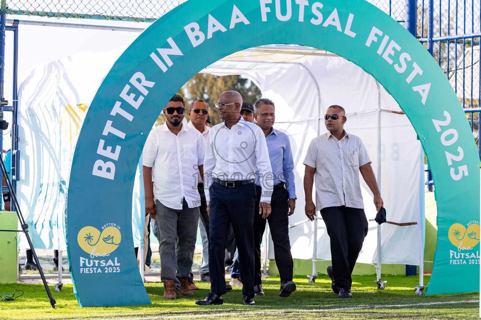 Dhonfanu vs Eydhafushi in Day 1 of Better in Baa Futsal Fiesta 2025 Woman's division held in B. Eydhafushi, Maldives on Wednesday, 5th November 2025. Photos: Nausham Waheed / images.mv