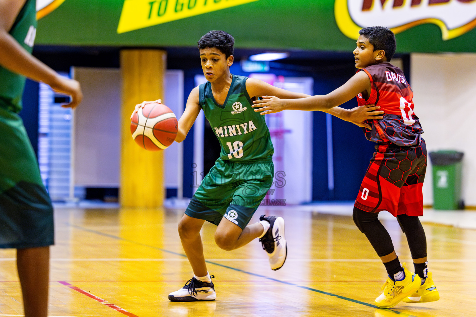 Aminiyya School vs Iskandhar School in day 26 of Junior Basketball Championship 2024 was held in Social Center, Male', Maldives on Tuesday, 10th December 2024. Photos: Nausham Waheed / images.mv