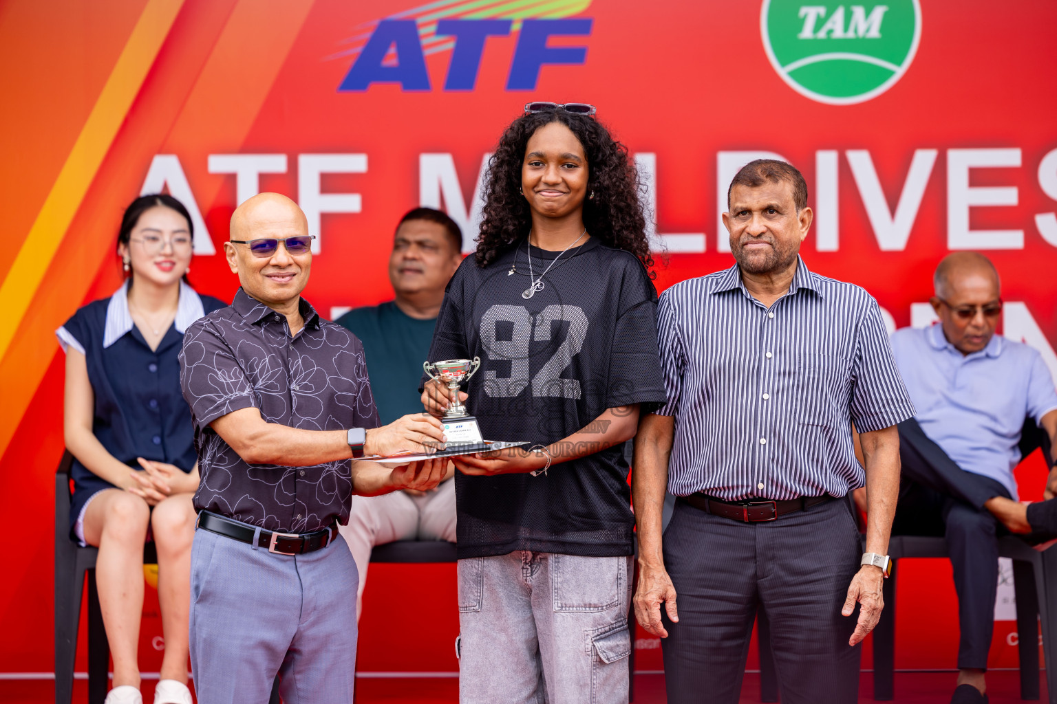 Finals of ATF Maldives Junior Open Tennis was held in Male' Tennis Court, Male', Maldives on Saturday, 21st December 2024. Photos: Nausham Waheed/ images.mv