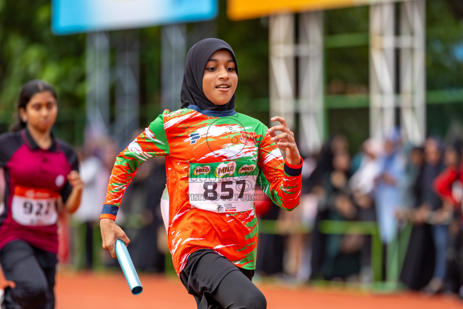 Day 6 of Inter-school Athletics Championship 2025 held in Ekuveni Synthetic Track, Male', Maldives on Sunday, 12th October 2025. Photos by: Ismail Thoriq / Images.mv