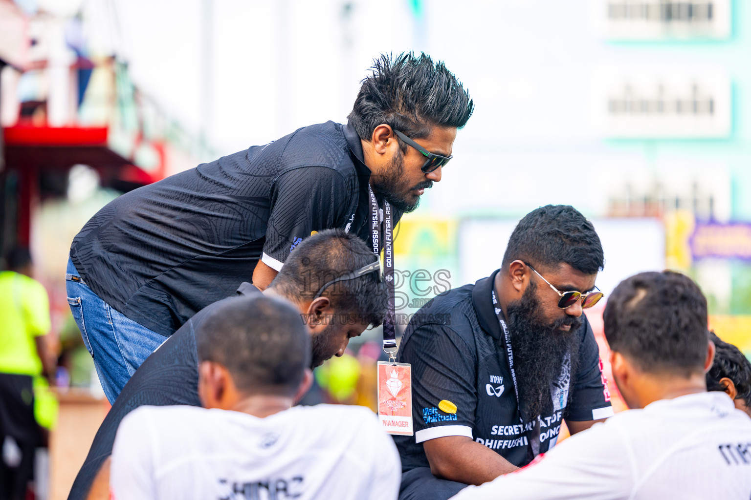 K Dhiffushi vs K Maafushi in Day 15 of Golden Futsal Challenge 2025 was held on Sunday, 19th January 2025, in Hulhumale', Maldives. Photos: Nausham Waheed / images.mv