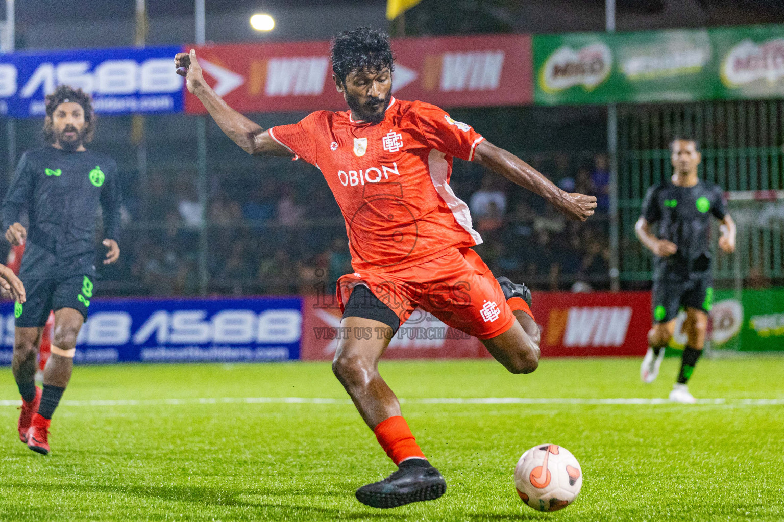 Road Recreation Club vs Club Combination SC Eydhafushi in Kings Cup Final of Club Maldives 2025 was held in Rehendhi Futsal Ground, Hulhumale', Maldives on Tuesday, 9th September 2025. Photos: Areef Adam / images.mv