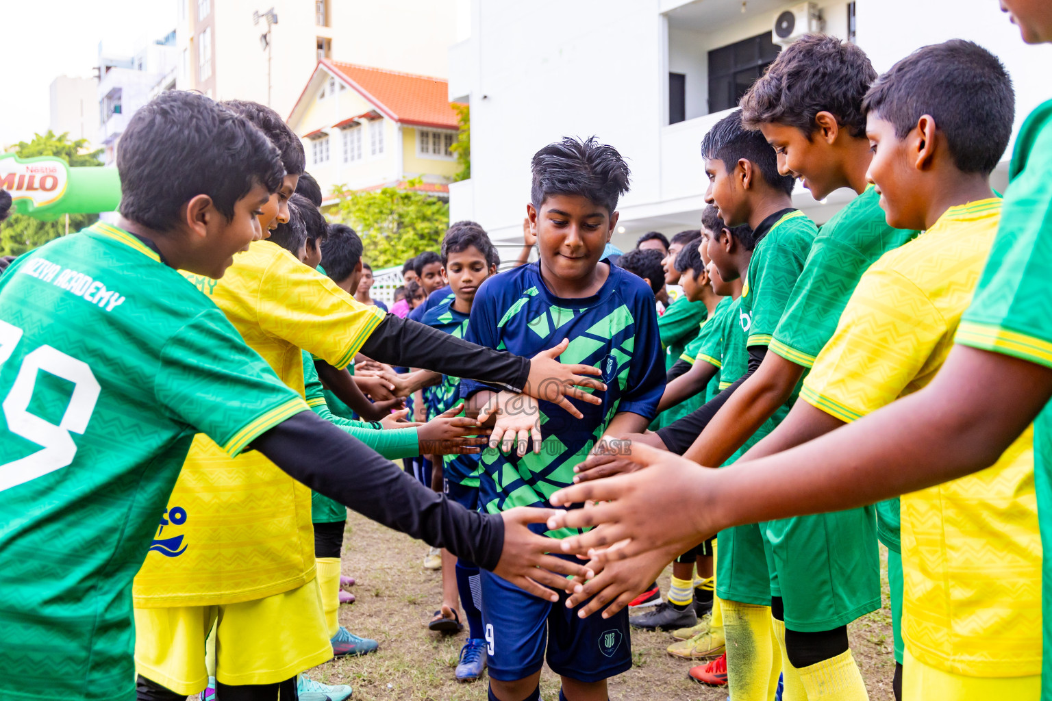 Day 4 of MILO Academy Championship 2024 - U12 was held at Henveiru Grounds in Male', Maldives on Sunday, 7th July 2024. Photos: Nausham Waheed / images.mv