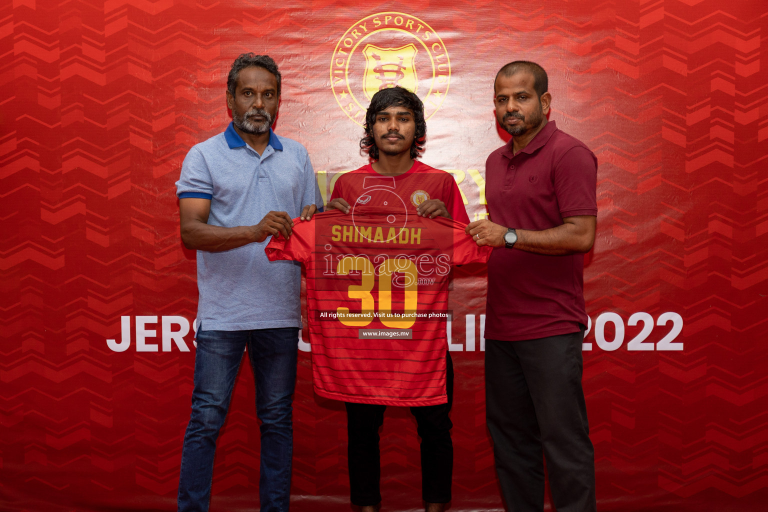 Victory Sports Club Jersey Unveiling 2022 on 14th July 2022, held in Jamaaludheen School Hall, Male', Maldives  Photos: Hassan Simah / Images.mv