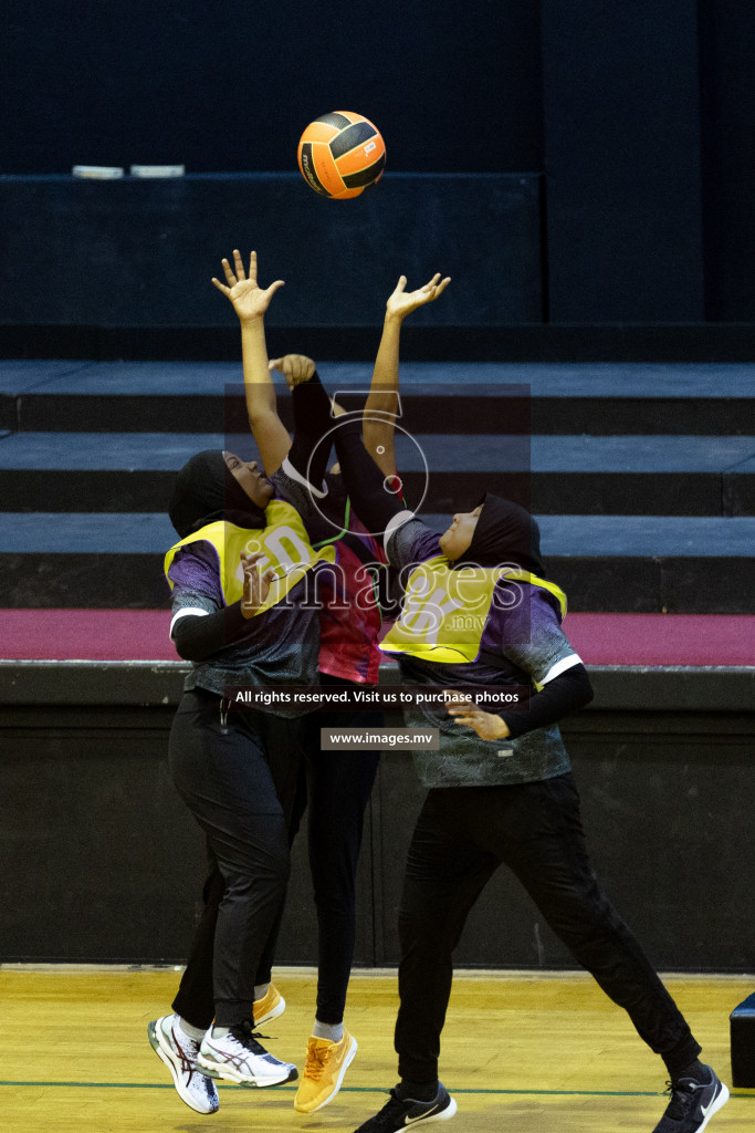 Sports Club Skylark vs United Unity Sports Club in the Milo National Netball Tournament 2022 on 19 July 2022, held in Social Center, Male', Maldives. Photographer: Shuu / Images.mv