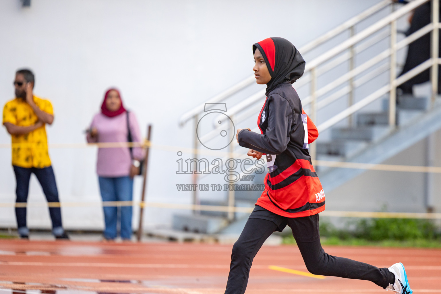 Day 1 of MWSC Interschool Athletics Championships 2024 held in Hulhumale Running Track, Hulhumale, Maldives on Saturday, 9th November 2024. 
Photos by: Ismail Thoriq, Hassan Simah / Images.mv