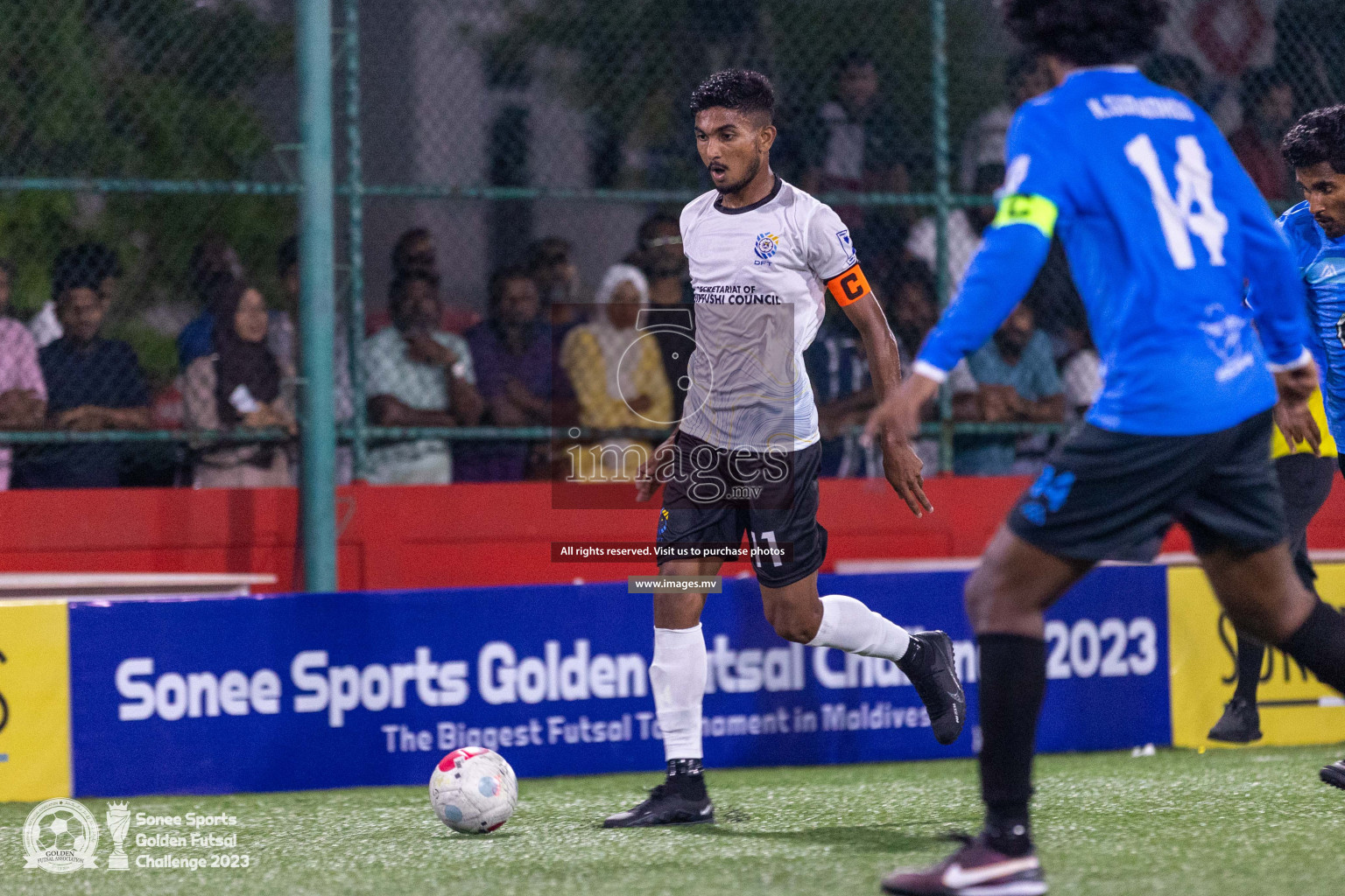 K. Guraidhoo vs TK. Dhiffushi in Day 4 of Golden Futsal Challenge 2023 on 08 February 2023 in Hulhumale, Male, Maldives