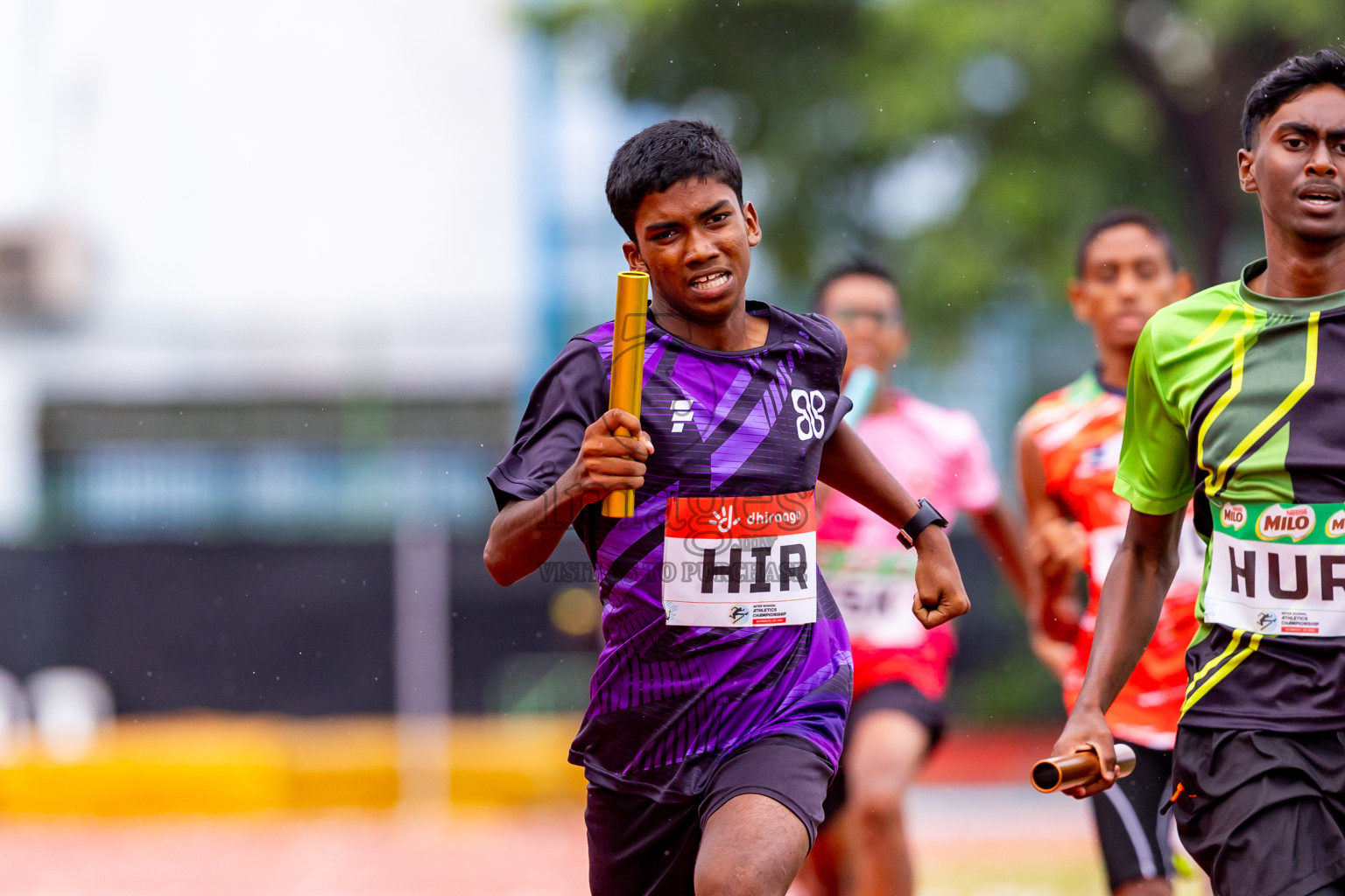 Day 6 of Inter-school Athletics Championship 2025 held in Ekuveni Synthetic Track, Male', Maldives on Sunday, 12th October 2025. Photos by: Nausham Waheed / Images.mv