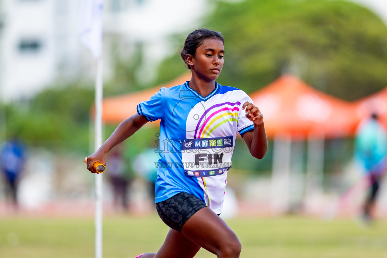 Day 5 of MWSC Interschool Athletics Championships 2024 held in Hulhumale Running Track, Hulhumale, Maldives on Wednesday, 13th November 2024. Photos by: Nausham Waheed / Images.mv