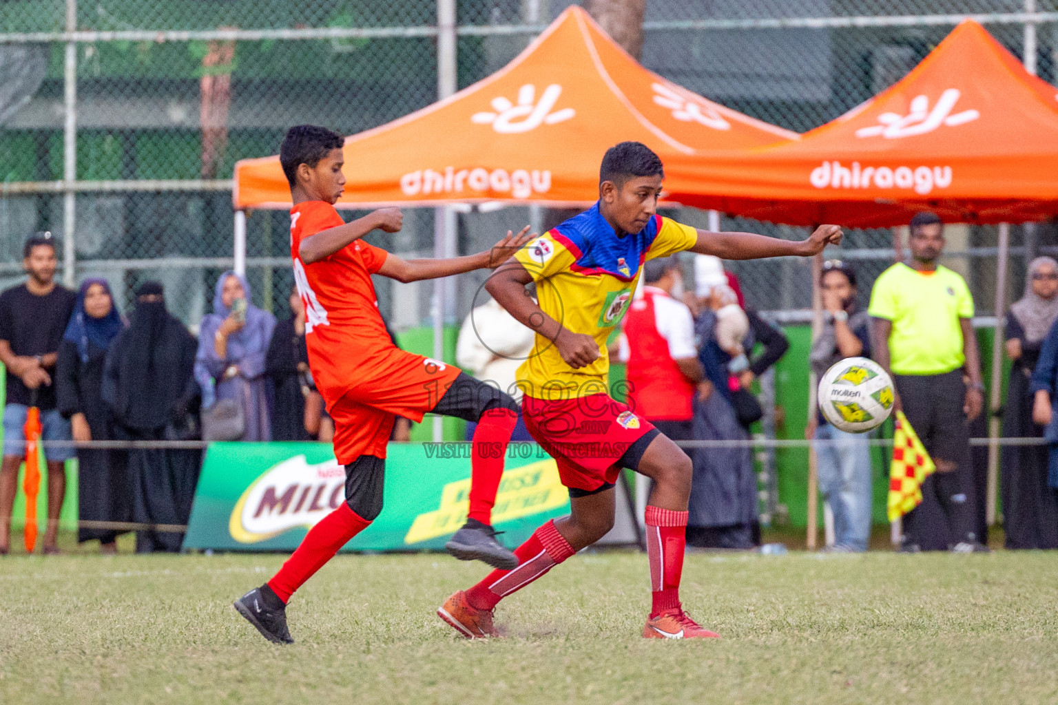 Day 2 of MILO Academy Championship 2024 (U-14) was held in Henveyru Stadium, Male', Maldives on Saturday, 2nd November 2024.
Photos: Ismail Thoriq / Images.mv