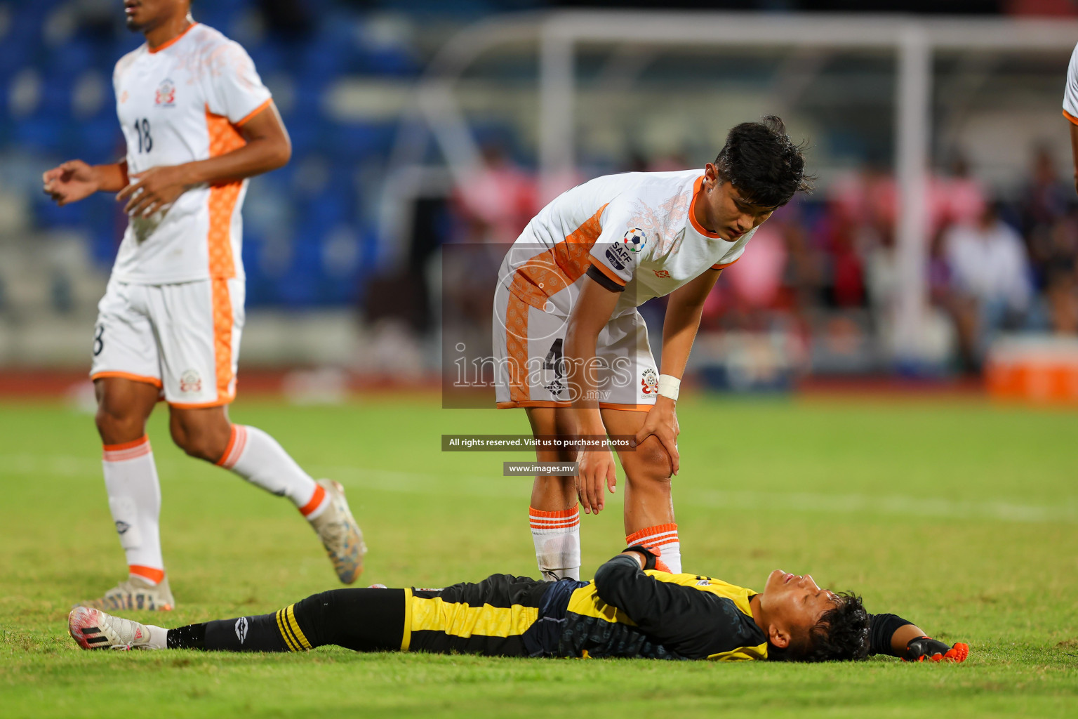 Bhutan vs Bangladesh in SAFF Championship 2023 held in Sree Kanteerava Stadium, Bengaluru, India, on Wednesday, 28th June 2023. Photos: Hassan Simah / images.mv