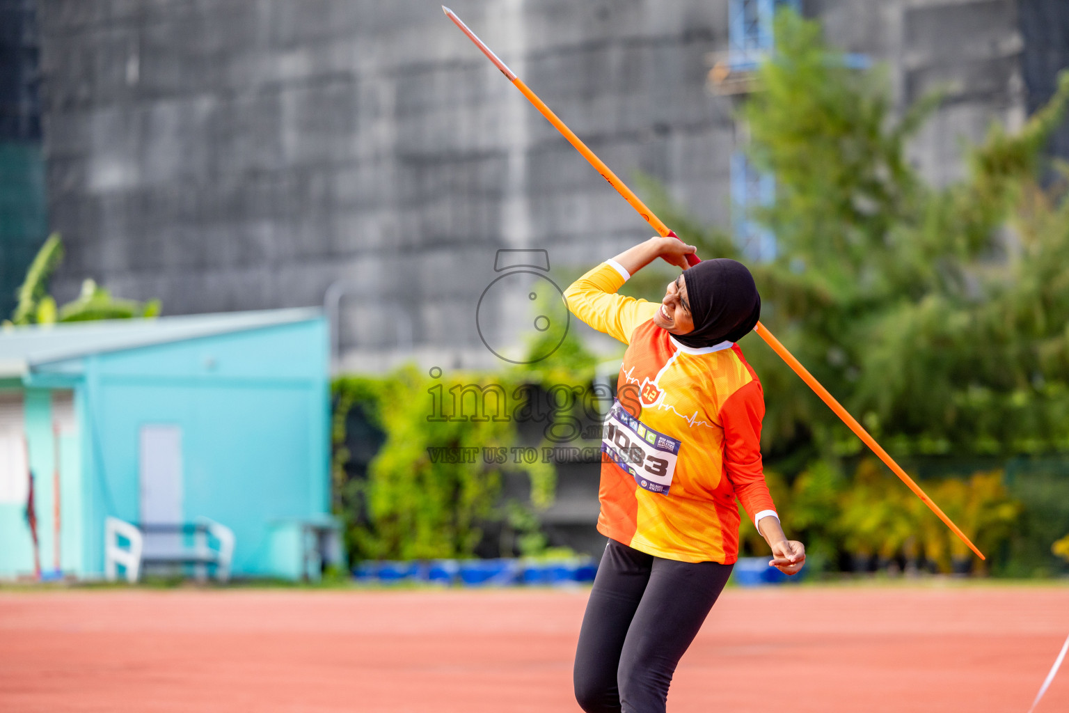 Day 2 of MWSC Interschool Athletics Championships 2024 held in Hulhumale Running Track, Hulhumale, Maldives on Sunday, 10th November 2024. 
Photos by: Hassan Simah / Images.mv