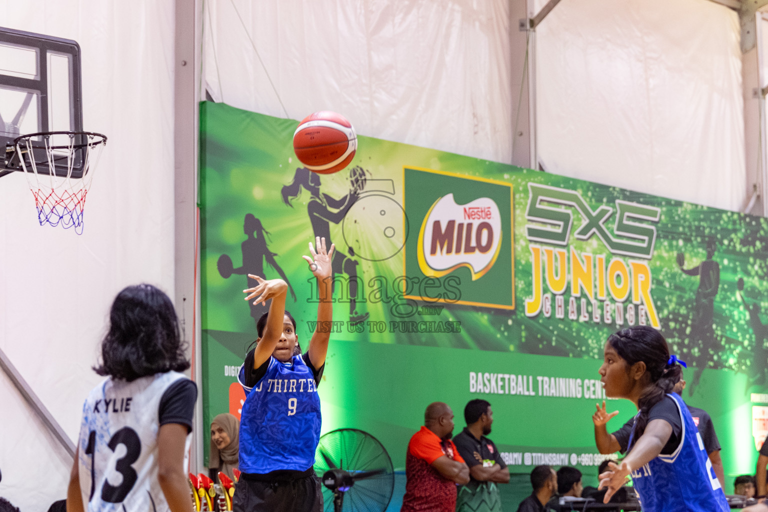 Day 3 of Milo 5 x 5 Junior Challenge 2025 - Basketball tournament held in Basketball Training Center, Male', Maldives on Saturday, 11th October 2025. 
Photos by:  Hassan Simah / Images.mv