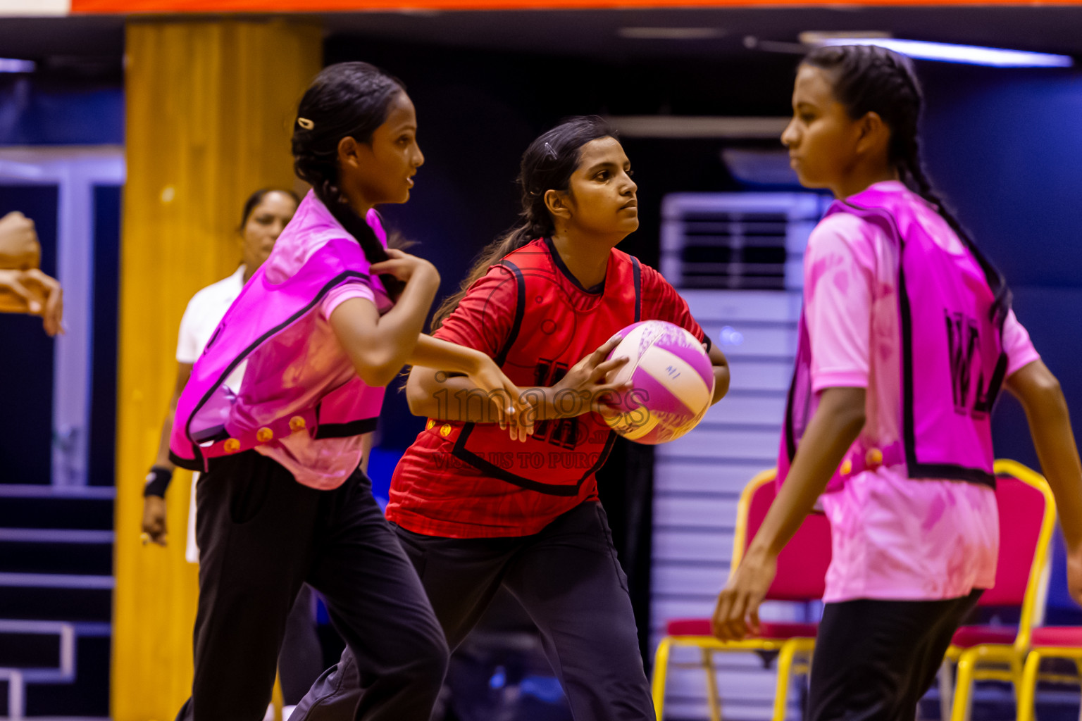 C Matrix vs Xenith SC in Day 7 of 24th Milo Netball Association Championship was held in Social Center at Male', Maldives on Sunday, 7th September 2025. Photos: Nausham Waheed / images.mv