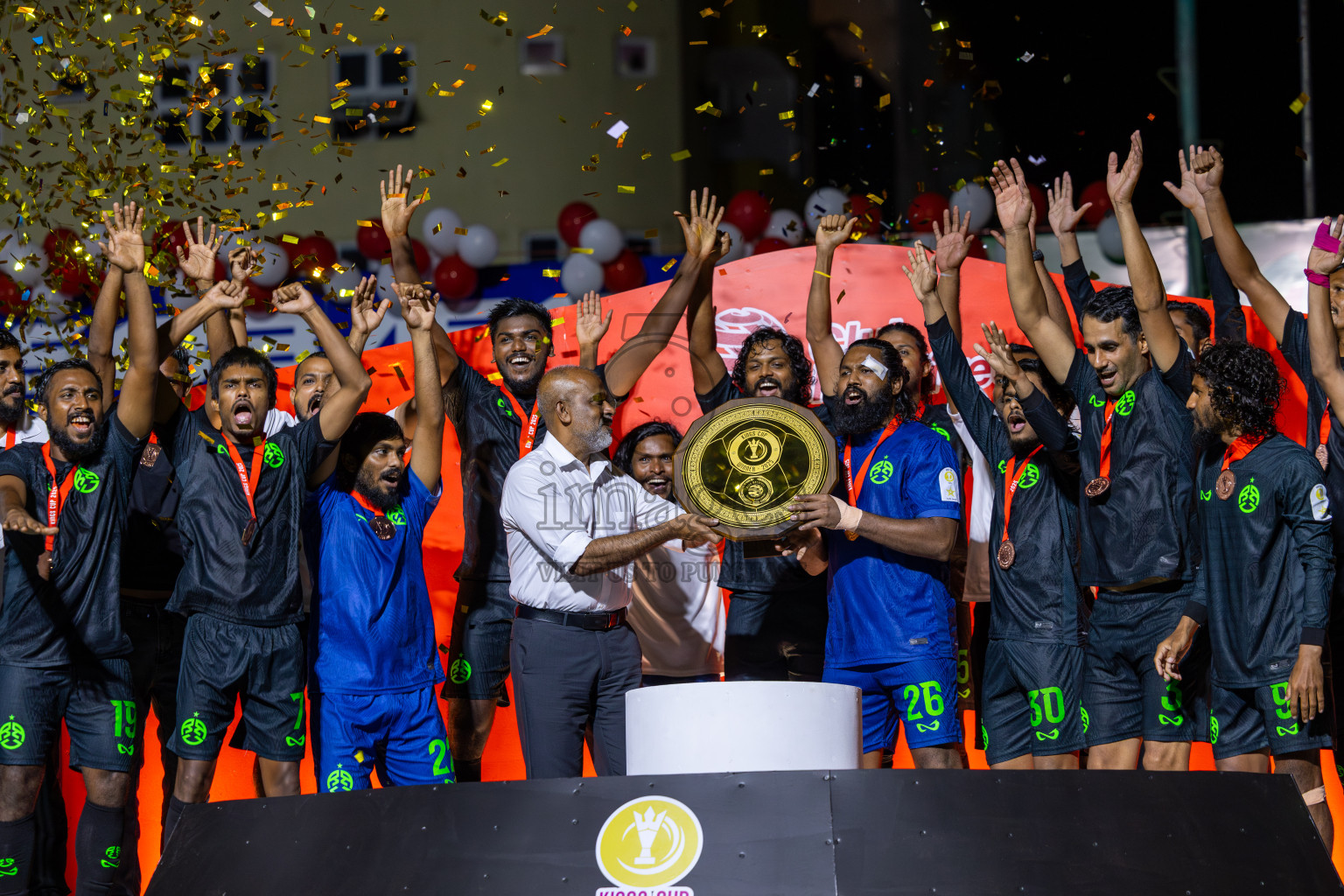 Road Recreation Club vs Club Combination SC Eydhafushi in Kings Cup Final of Club Maldives 2025 was held in Rehendhi Futsal Ground, Hulhumale', Maldives on Tuesday, 9th September 2025. Photos: Ismail Thoriq / images.mv