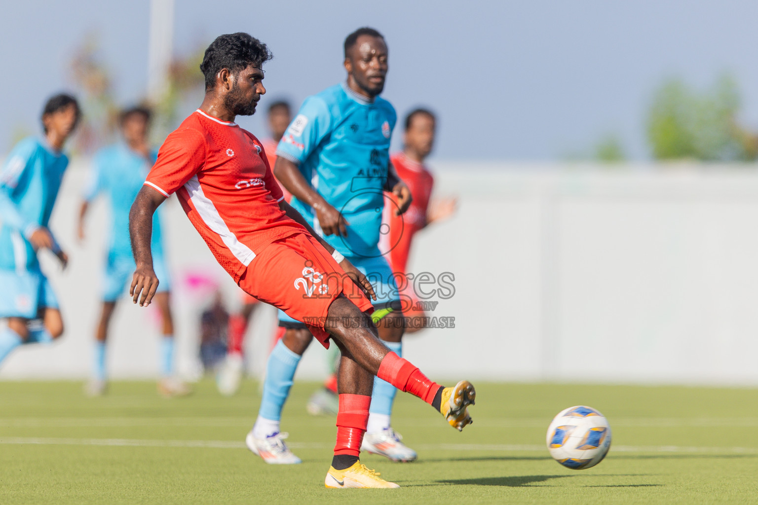 Semi Finals Match 01 Irumathi FC VS CC Sports Club in Day 7 of Eydhafushi Cup 2025 held in Eydhafushi Football Stadium at B. Eydhafushi, Maldives on Friday, 12th September 2025. Photos: Arif Rasheed / images.mv