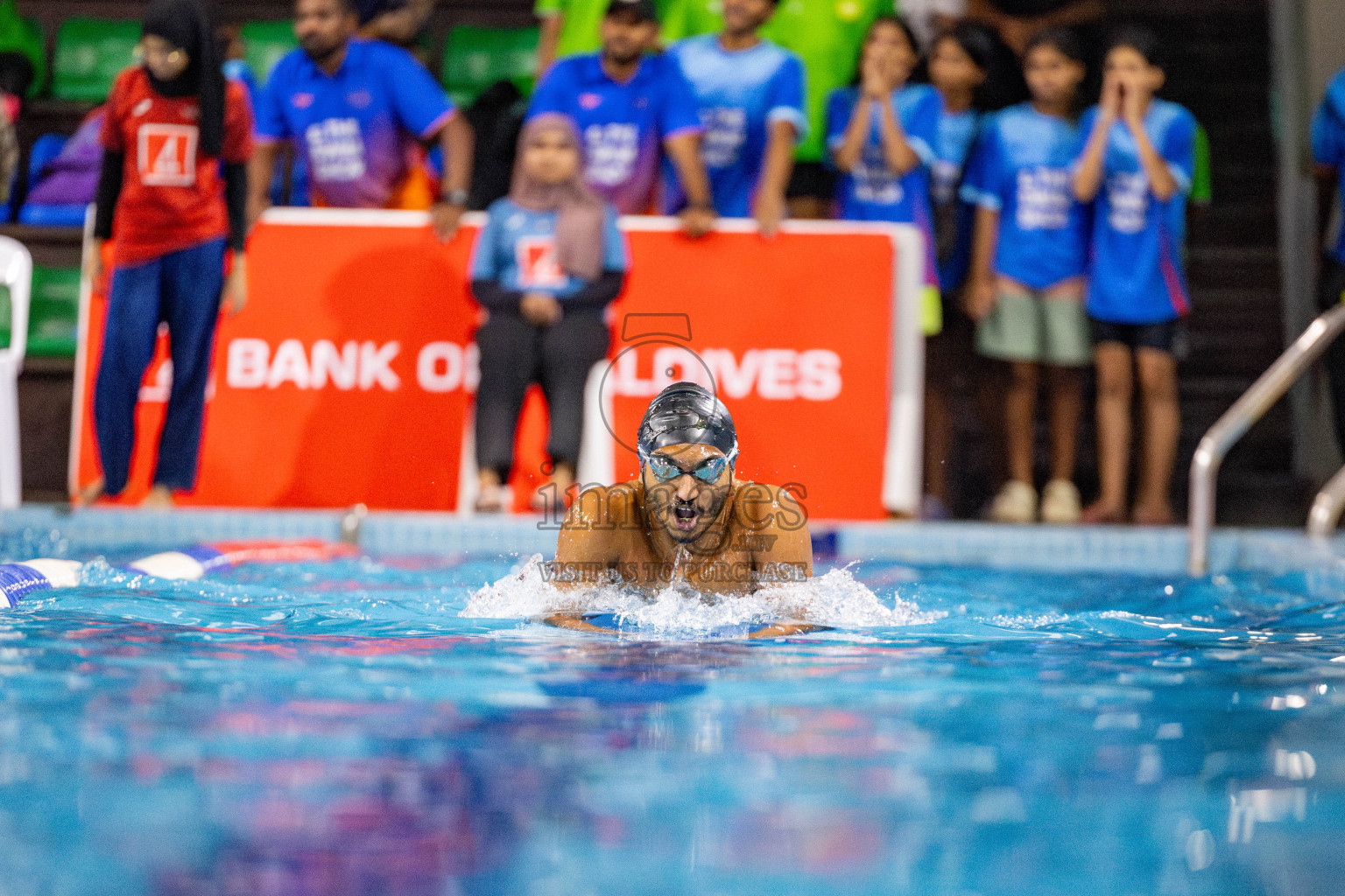 Day 4 of National Swimming Championship 2024 held in Hulhumale', Maldives on Monday, 16th December 2024. Photos: Hassan Simah / images.mv