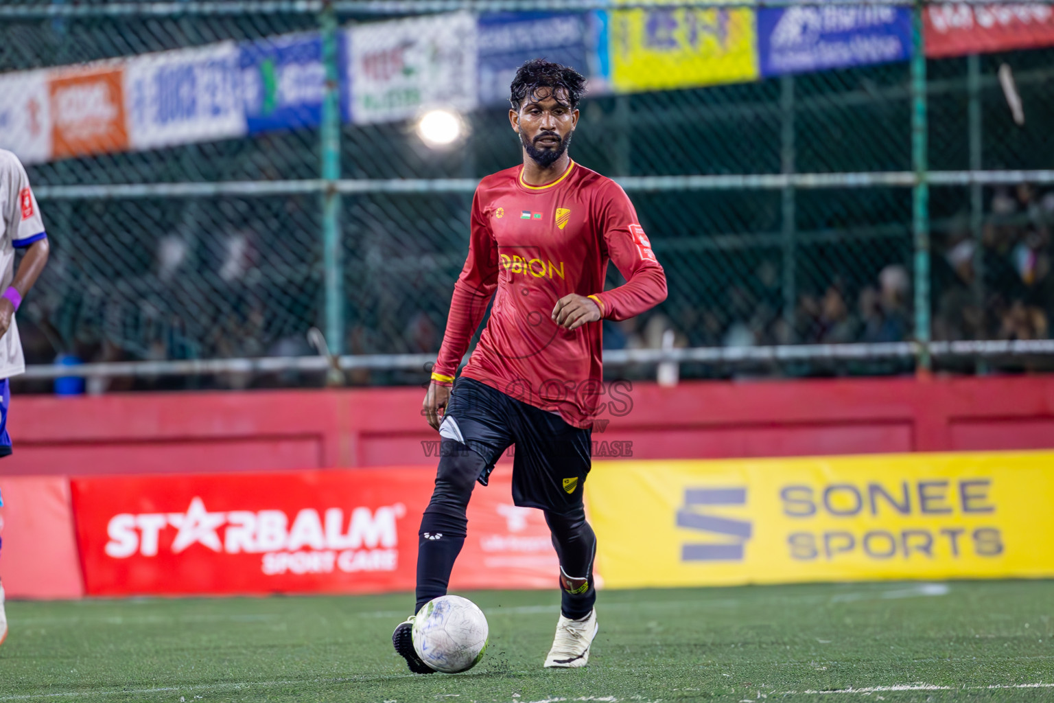 Dh Kudahuvadhoo vs F Bilehdhoo in Zone 5 Final on Day 38 of Golden Futsal Challenge 2024 which was held on Friday, 23rd February 2024, in Hulhumale', Maldives Photos: Ismail Thoriq / images.mv