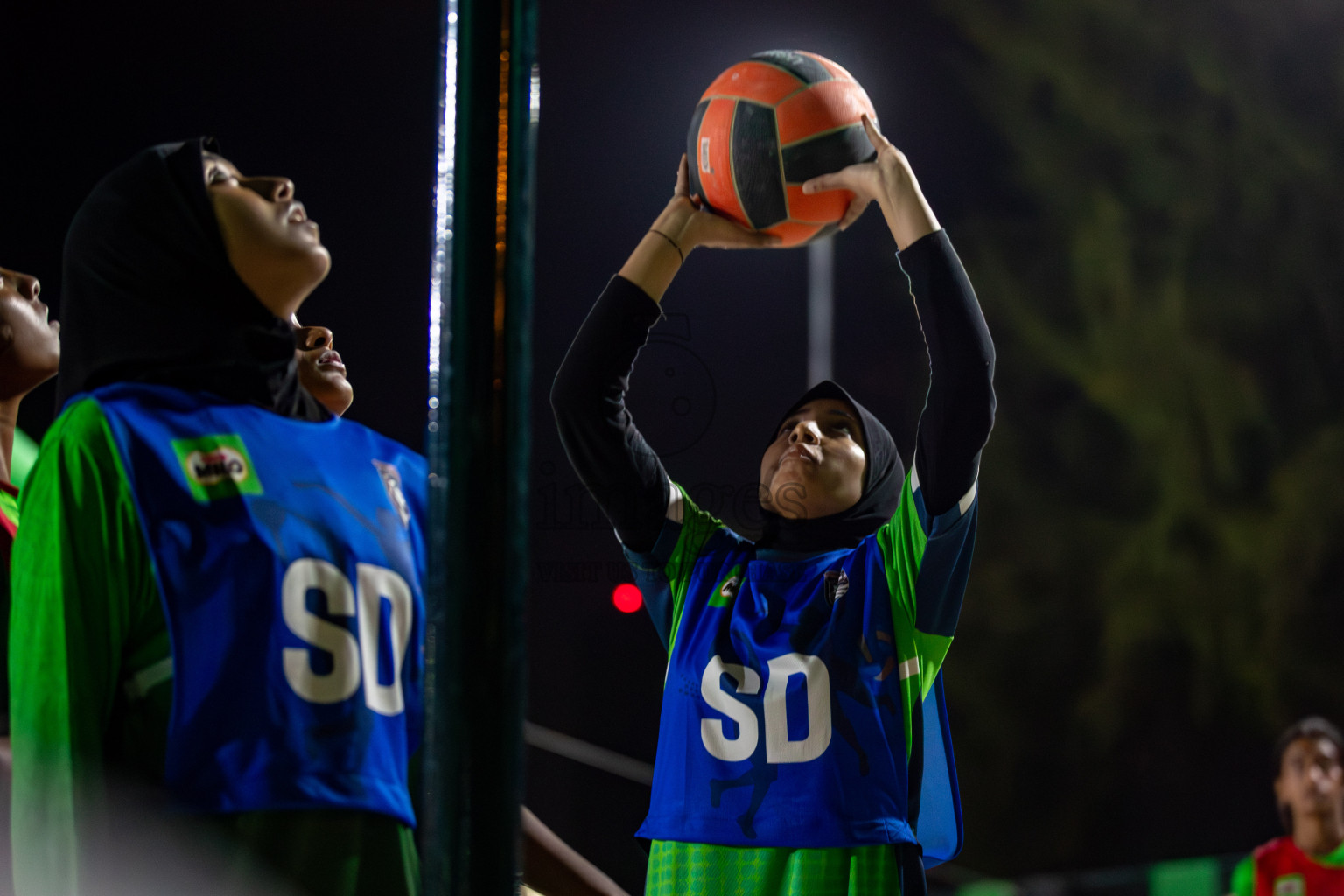 Day 4 of Milo Ramadan Half Court Netball Challenge on 24th March 2024, held in Central Park, Hulhumale, Male', Maldives