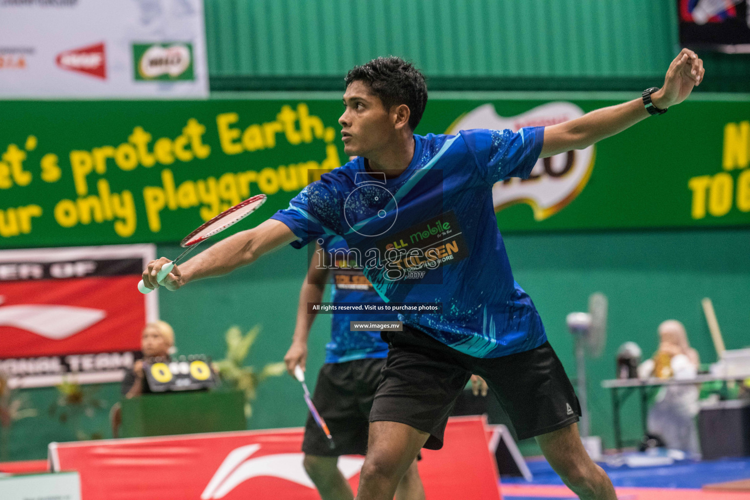 Final of Badminton association mixed group championship 2021 held in Male', Maldives Photos by Nausham Waheed