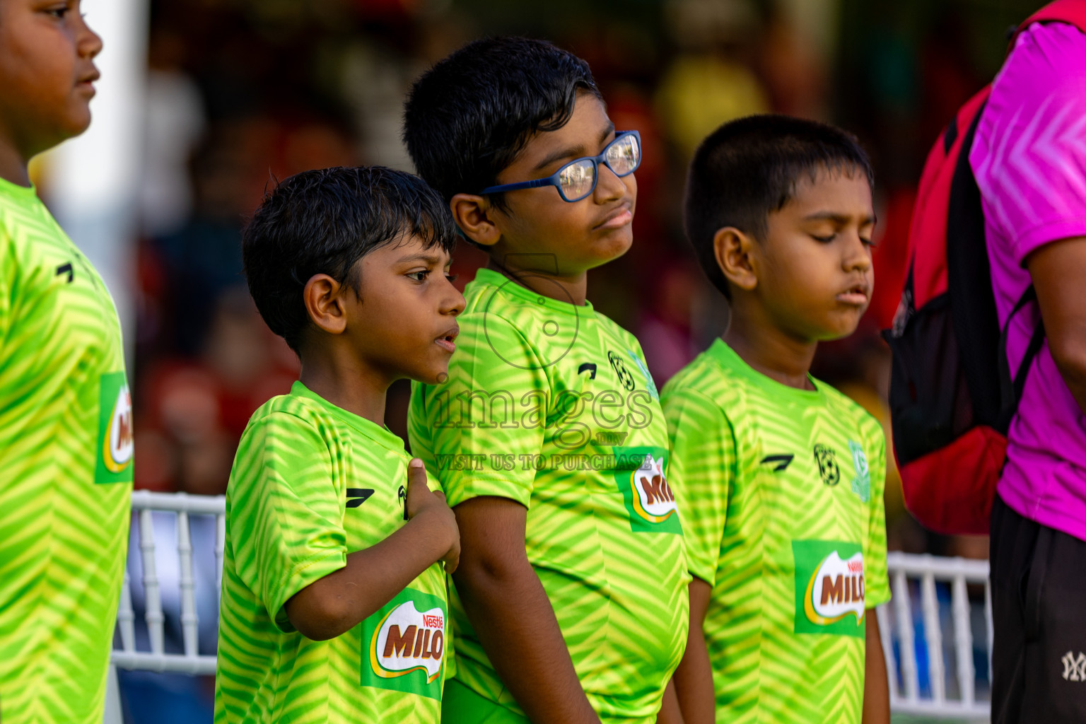 Day 2 of MILO Kids Football Fiesta was held at National Stadium in Male', Maldives on Saturday, 24th February 2024.