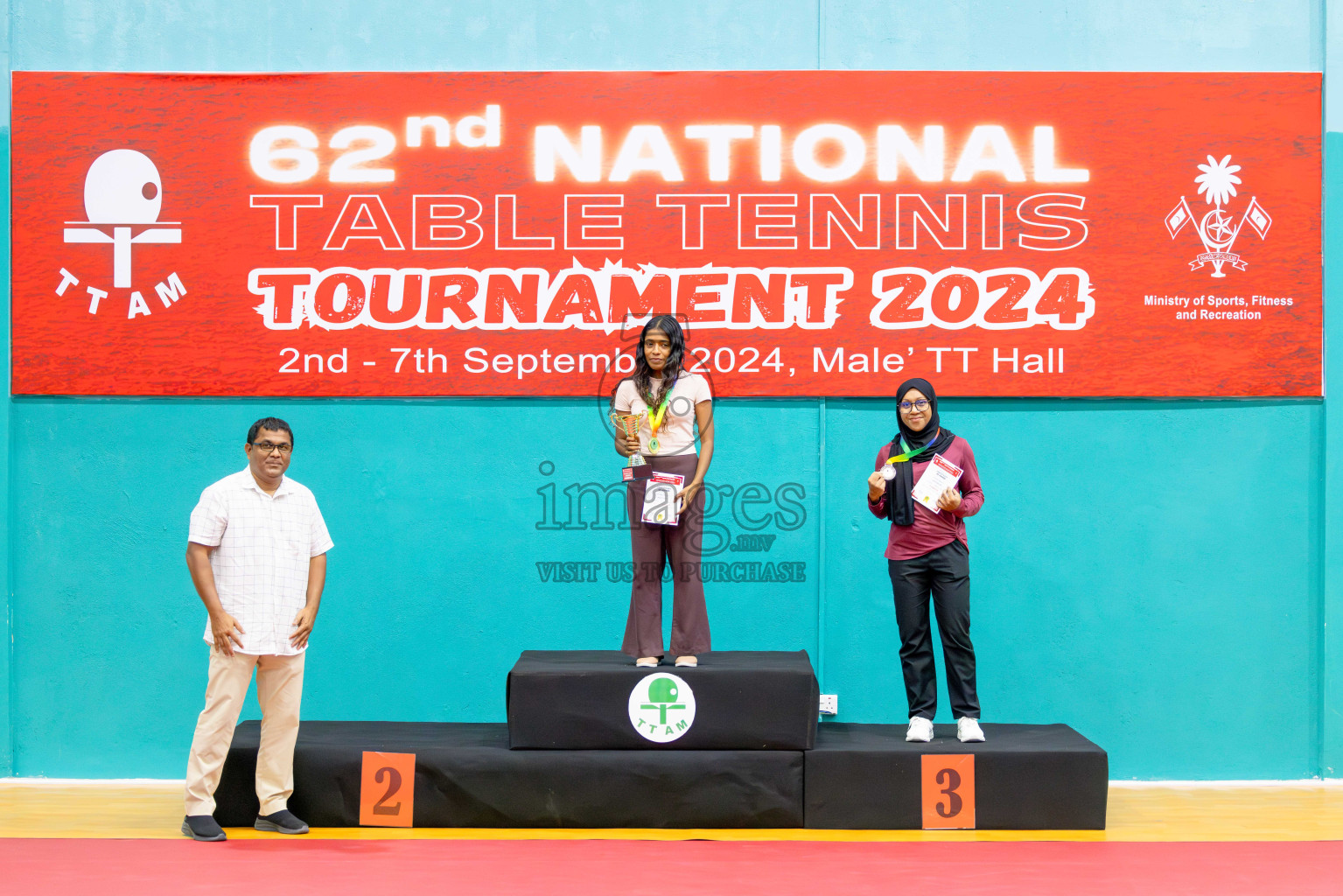 Finals of National Table Tennis Tournament 2024 was held at Male' TT Hall on Friday, 6th September 2024. 
Photos: Abdulla Abeed / images.mv