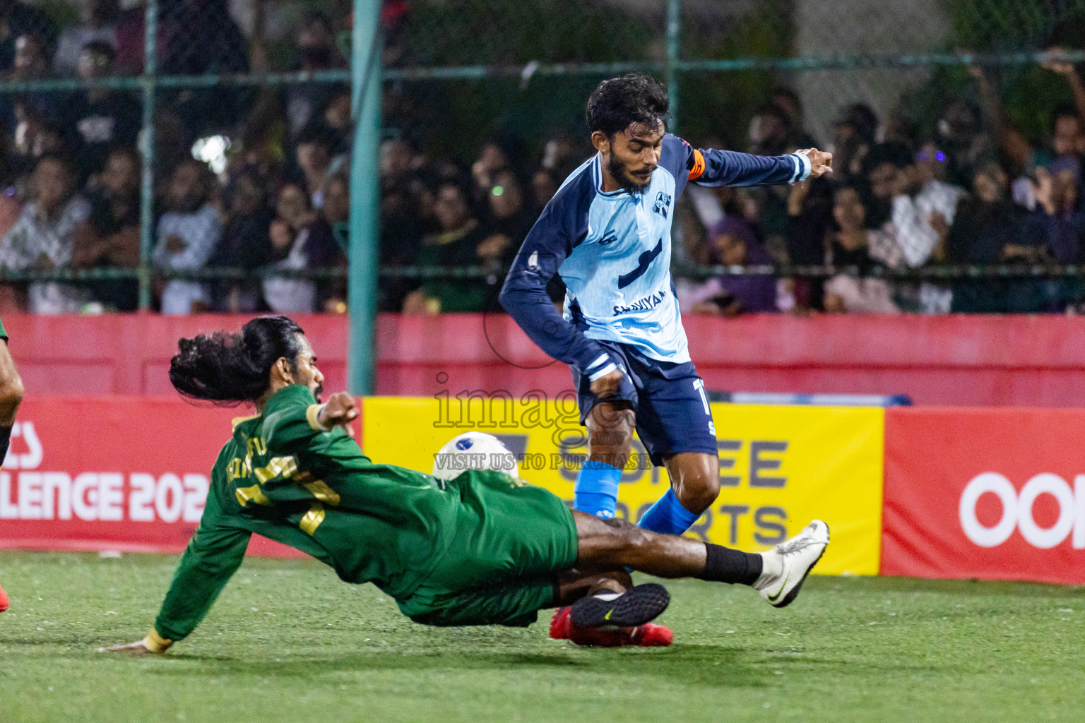 Th Thimarafushi vs Th Kinbidhoo in Day 23 of Golden Futsal Challenge 2024 was held on Tuesday , 6th February 2024 in Hulhumale', Maldives Photos: Nausham Waheed / images.mv