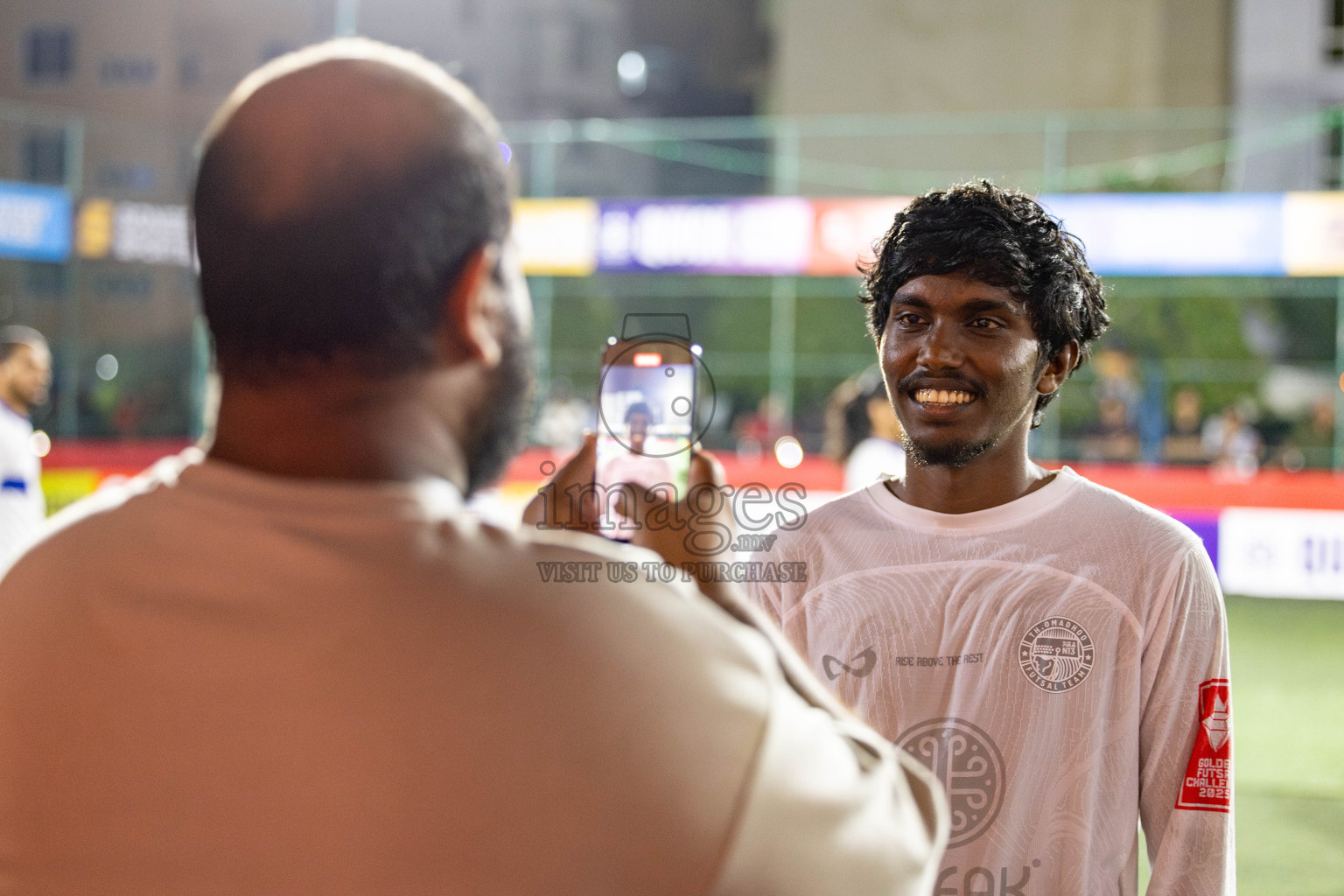 Th. Omadhoo VS Th. Thimarafushi in Day 18 of Golden Futsal Challenge 2025 was held on Wednesday, 22nd January 2025, in Hulhumale', Maldives. Photos: Nausham Waheed / images.mv