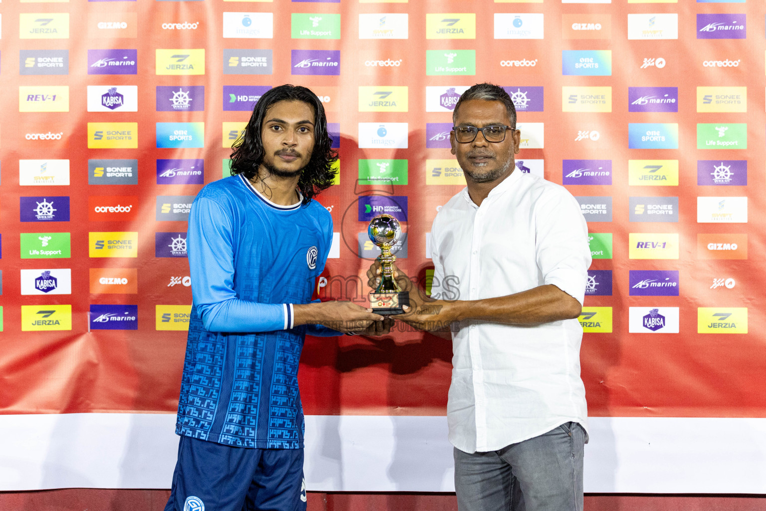 GA. Gemanafushi vs GA. Dhaandhoo in Day 1 of Golden Futsal Challenge 2024 was held on Monday, 15th January 2024, in Hulhumale', Maldives Photos: Nausham Waheed  / images.mv