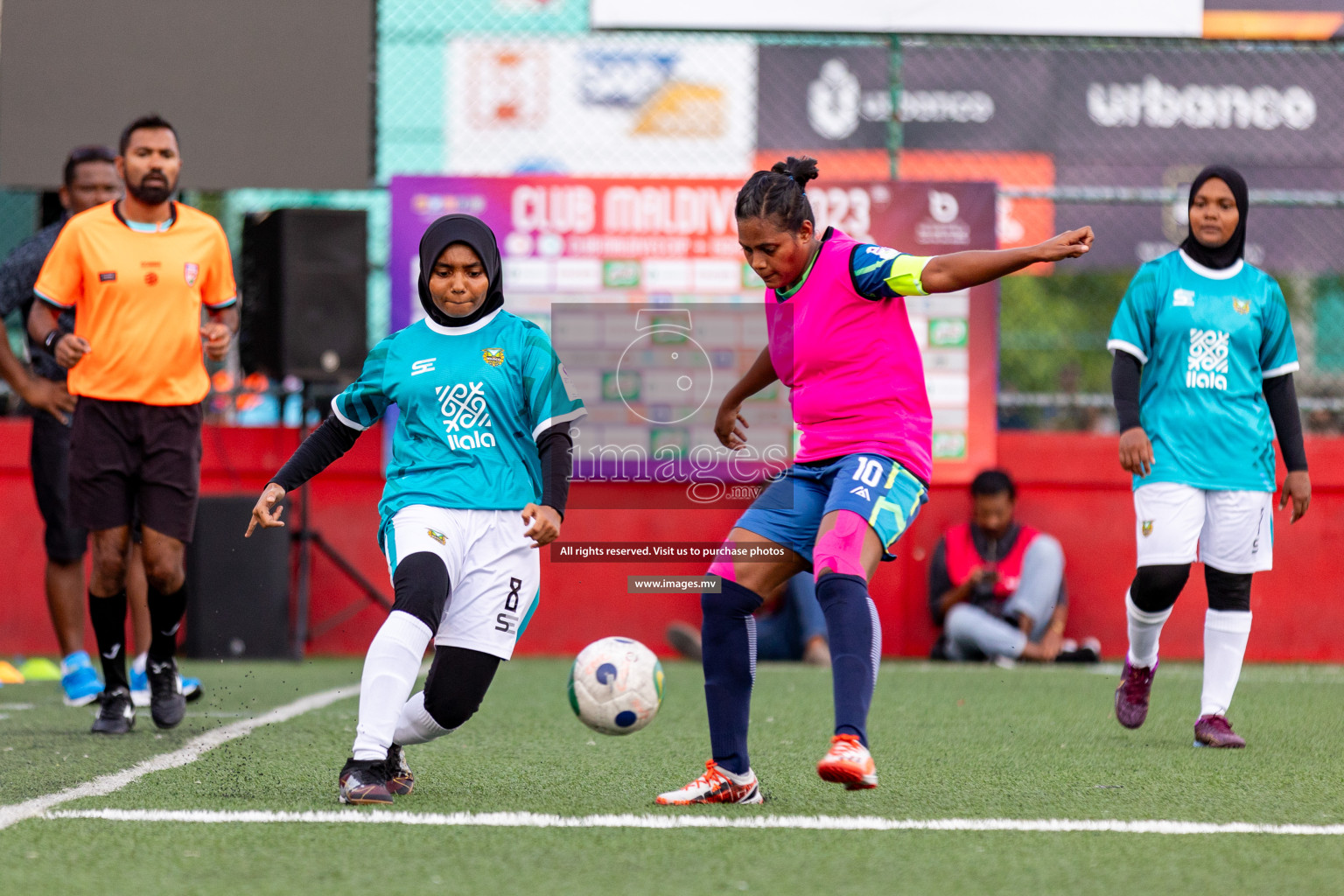 WAMCO vs MACL in 18/30 Futsal Fiesta Classic 2023 held in Hulhumale, Maldives, on Tuesday, 18th July 2023 Photos: Hassan Simah / images.mv